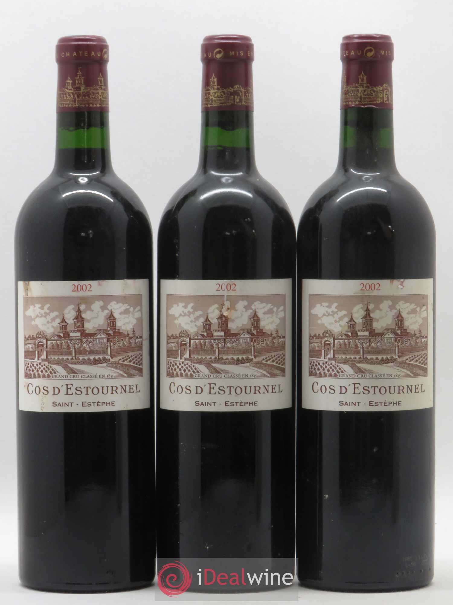 Cos d'Estournel 2ème Grand Cru Classé 2002 - Lot de 3 bouteilles - 0