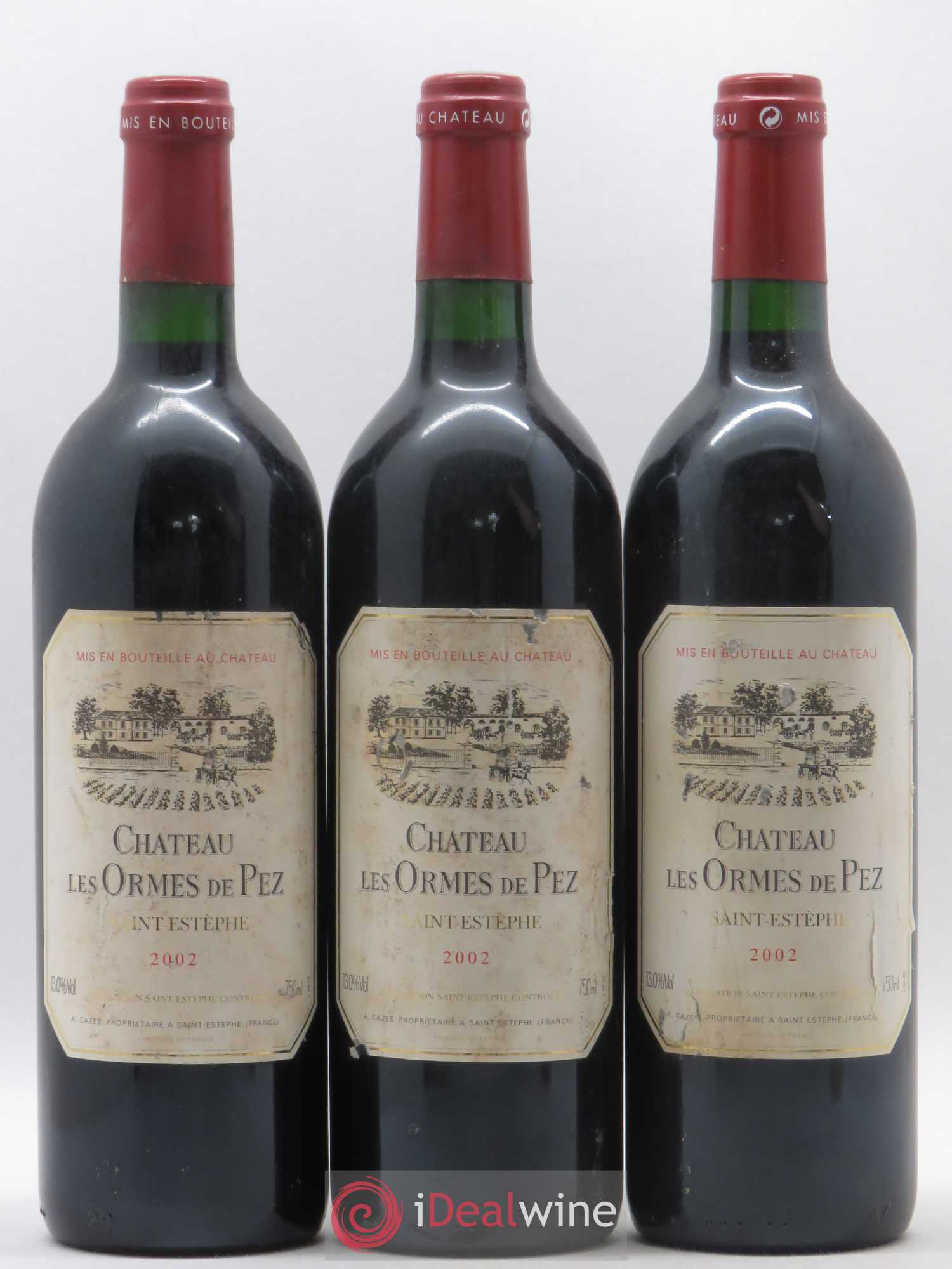 Château les Ormes de Pez 2002 - Lot de 3 bouteilles - 0