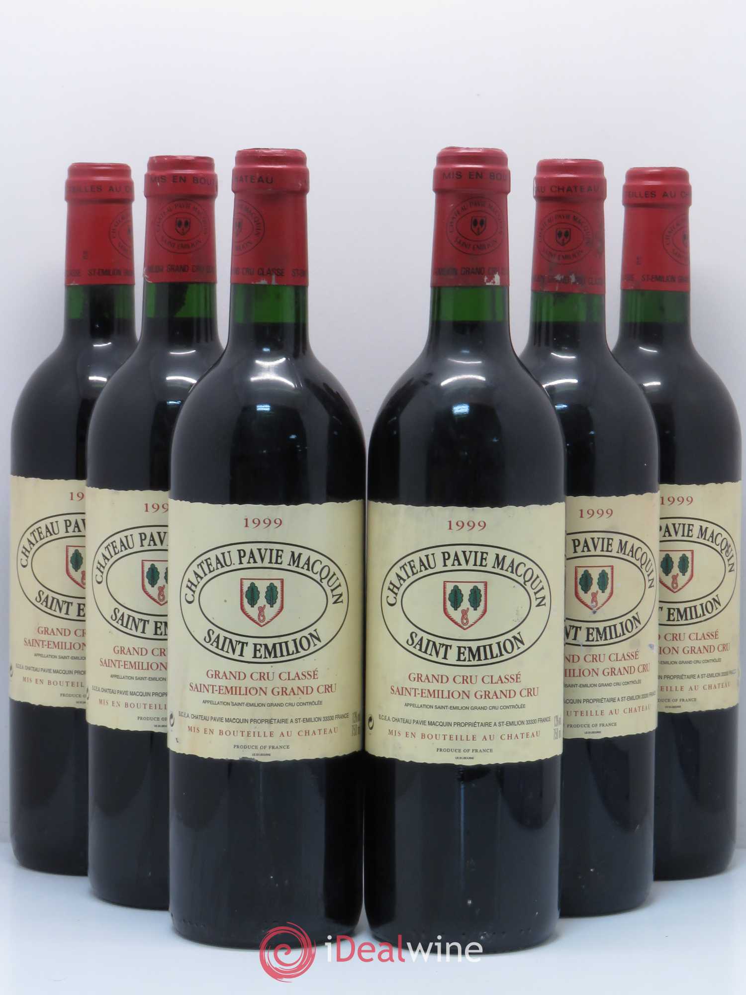Château Pavie Macquin 1er Grand Cru Classé B 1999 - Lot de 6 bouteilles - 0