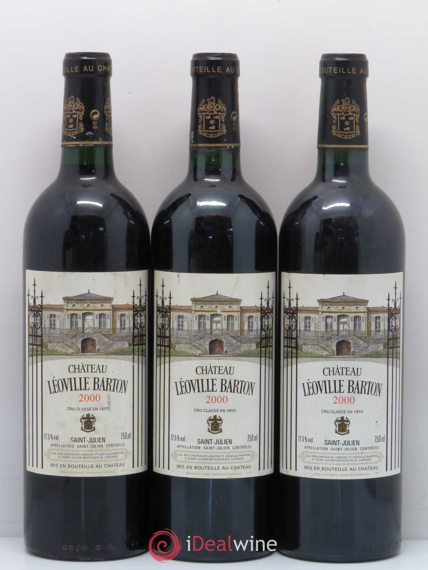 Château Léoville Barton 2ème Grand Cru Classé 2000 - Lot de 5 bouteilles - 1