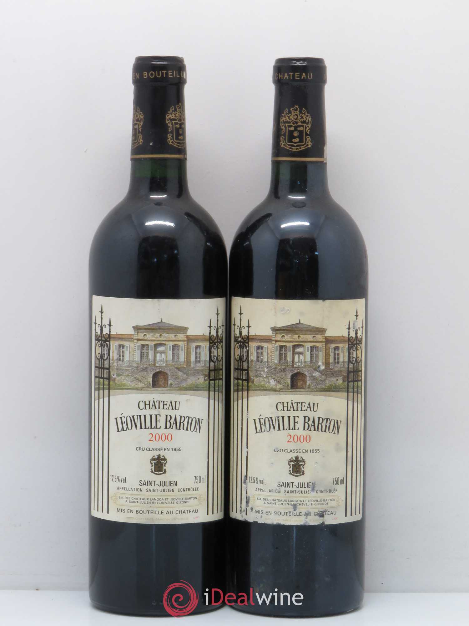 Château Léoville Barton 2ème Grand Cru Classé 2000 - Lot de 5 bouteilles - 2