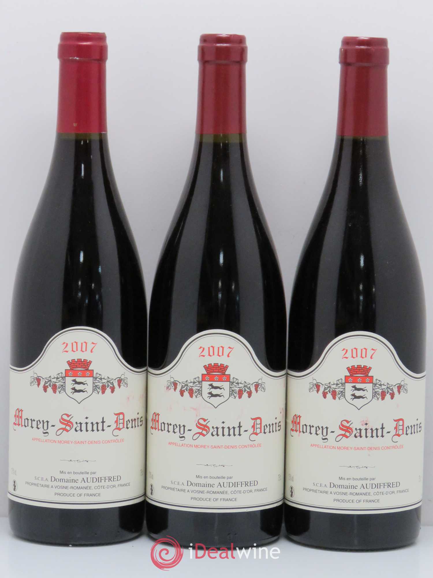 Morey-Saint-Denis Domaine Audiffred (sans prix de réserve) 2007 - Posten von 6 Flaschen - 2