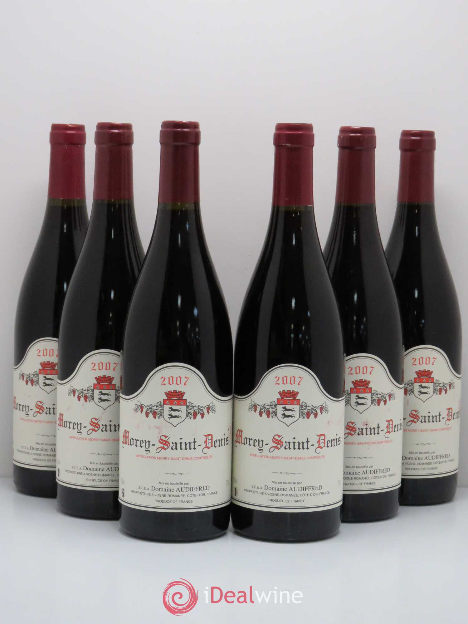 Morey-Saint-Denis Domaine Audiffred (sans prix de réserve) 2007 - Posten von 6 Flaschen - 0