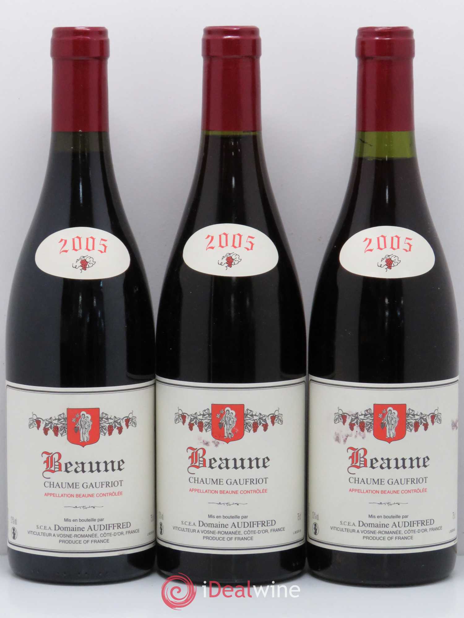 Beaune Chaume Gaufriot domaine Audiffred 2005 - Lot de 6 bouteilles - 1