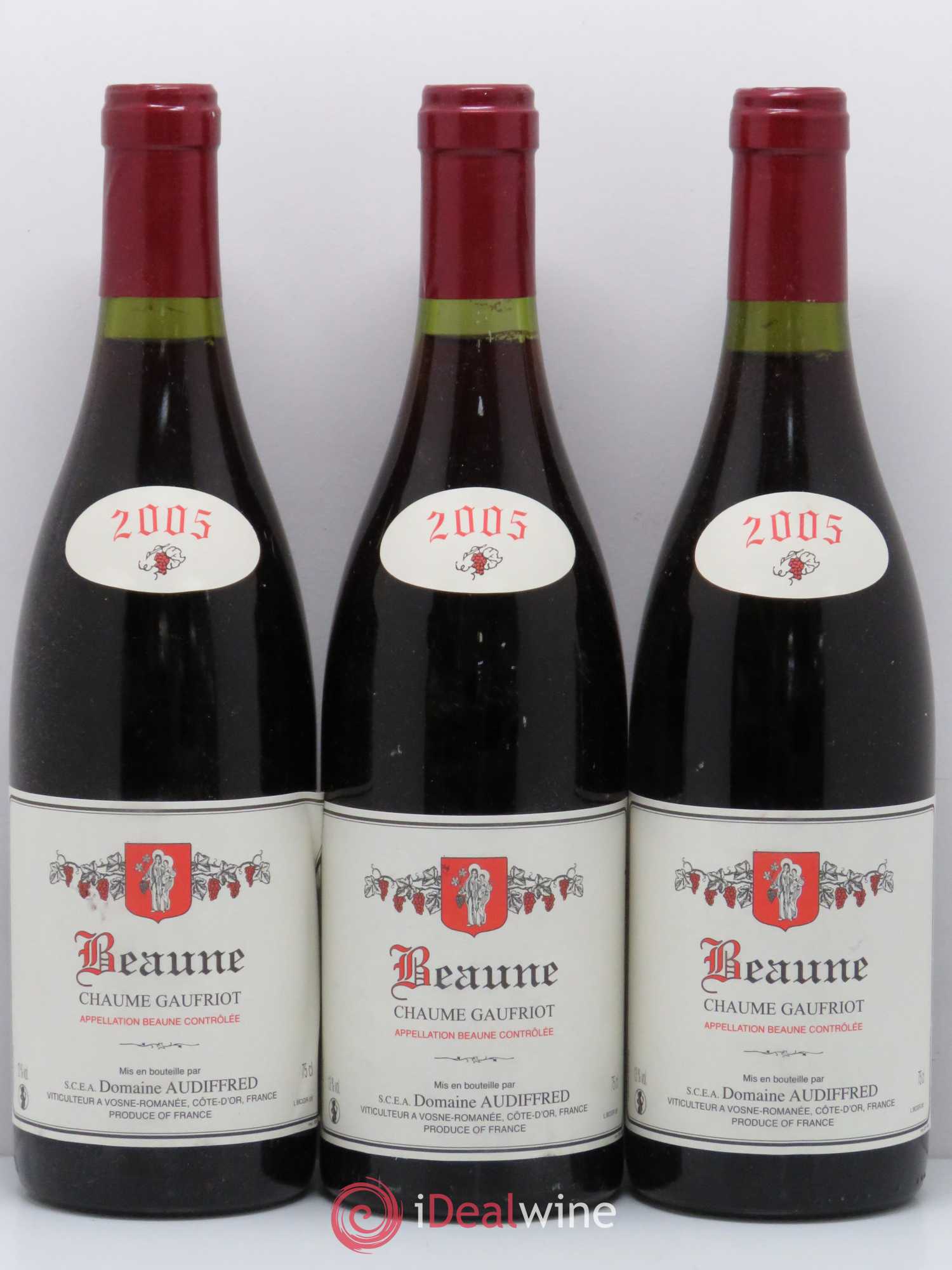 Beaune Chaume Gaufriot domaine Audiffred 2005 - Posten von 6 Flaschen - 1