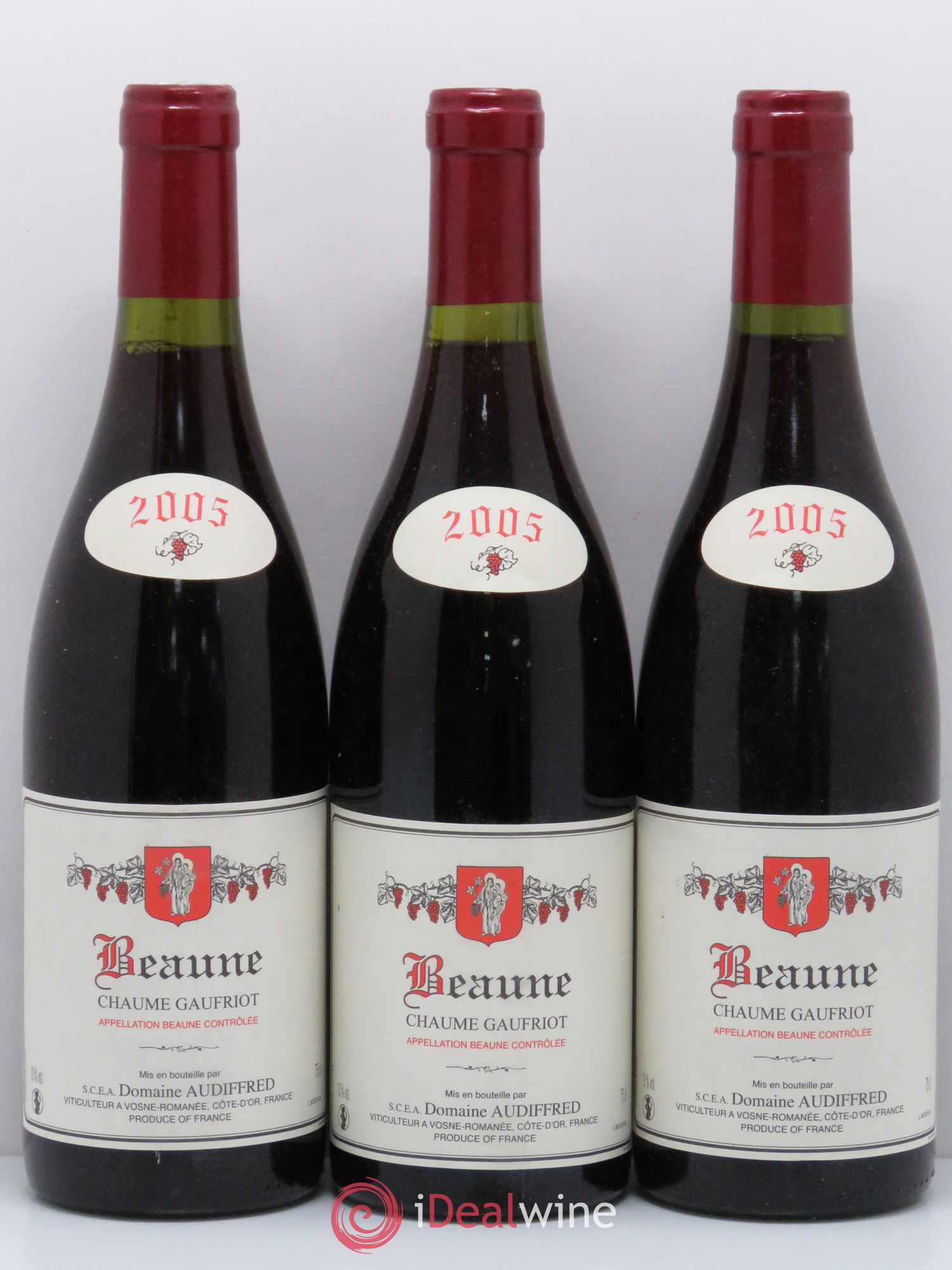Beaune Chaume Gaufriot domaine Audiffred 2005 - Posten von 6 Flaschen - 2