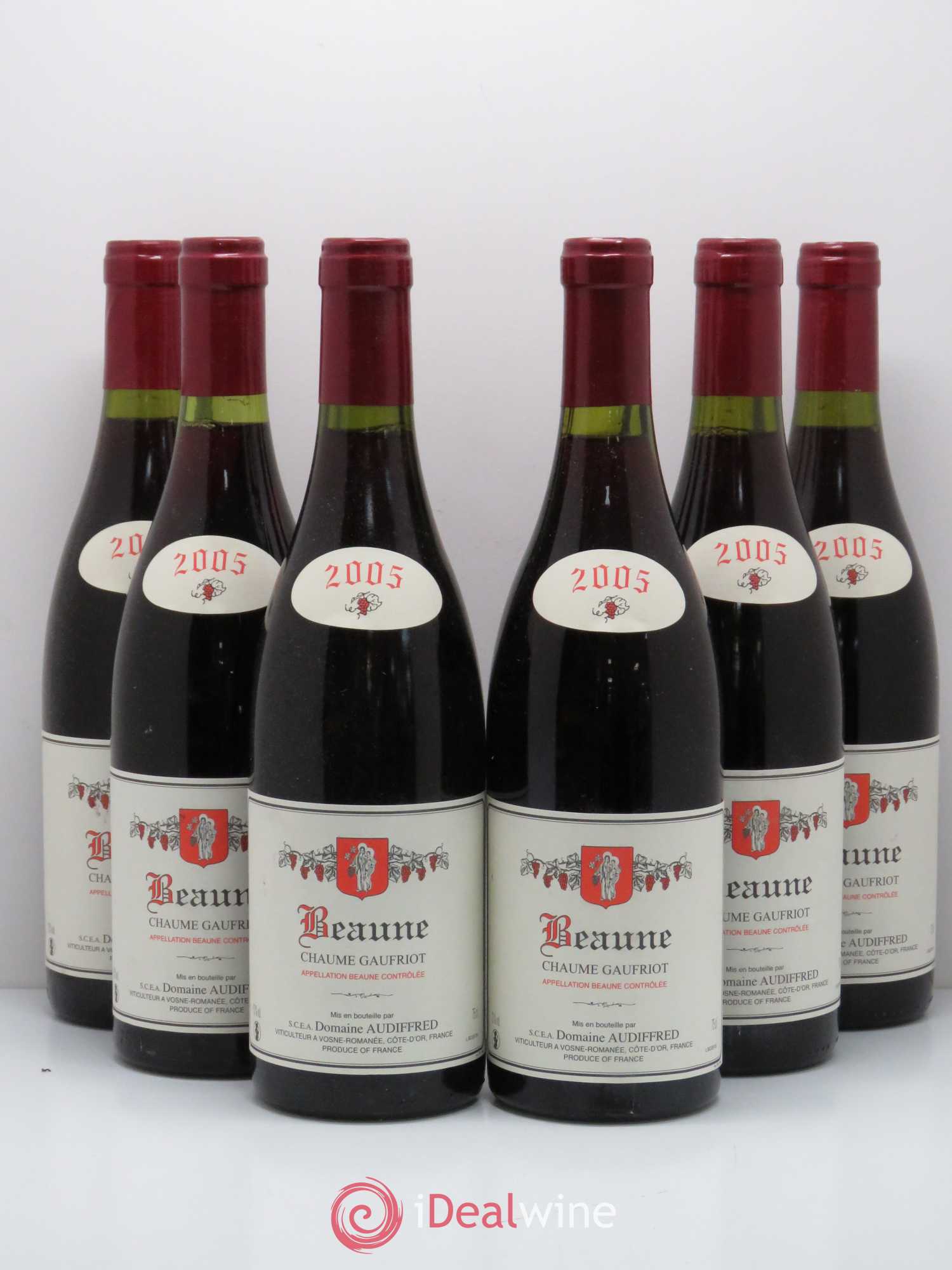 Beaune Chaume Gaufriot domaine Audiffred 2005 - Posten von 6 Flaschen - 0