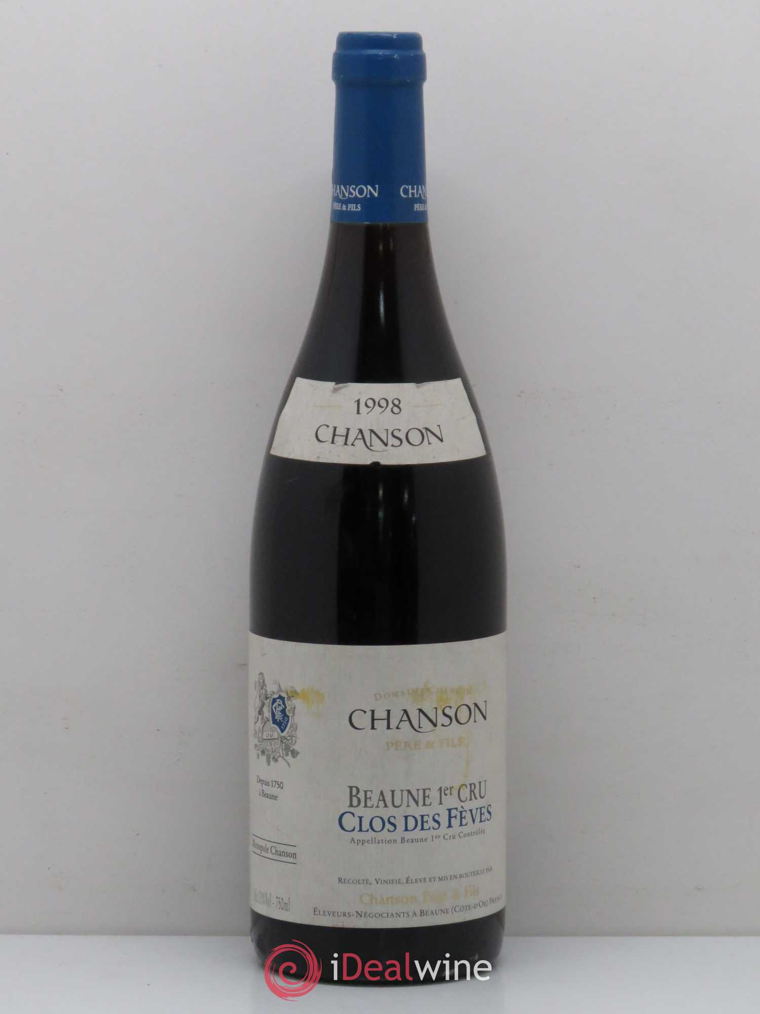 Beaune 1er Cru Clos des Fèves Chanson 1998 - Posten von 1 Flasche - 0