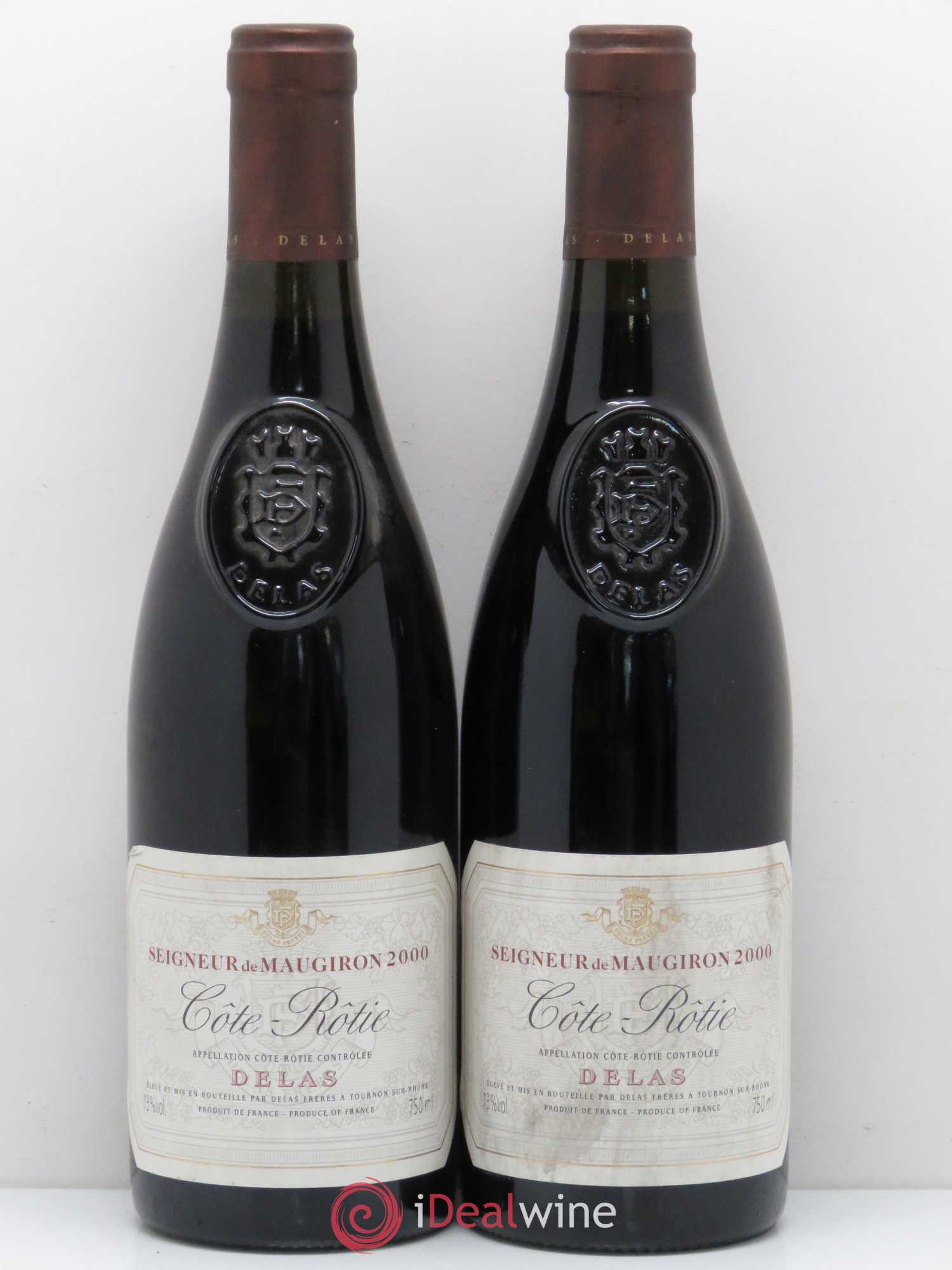 Côte-Rôtie Seigneur de Maugiron Delas Frères 2000 - Lot de 2 bouteilles - 0