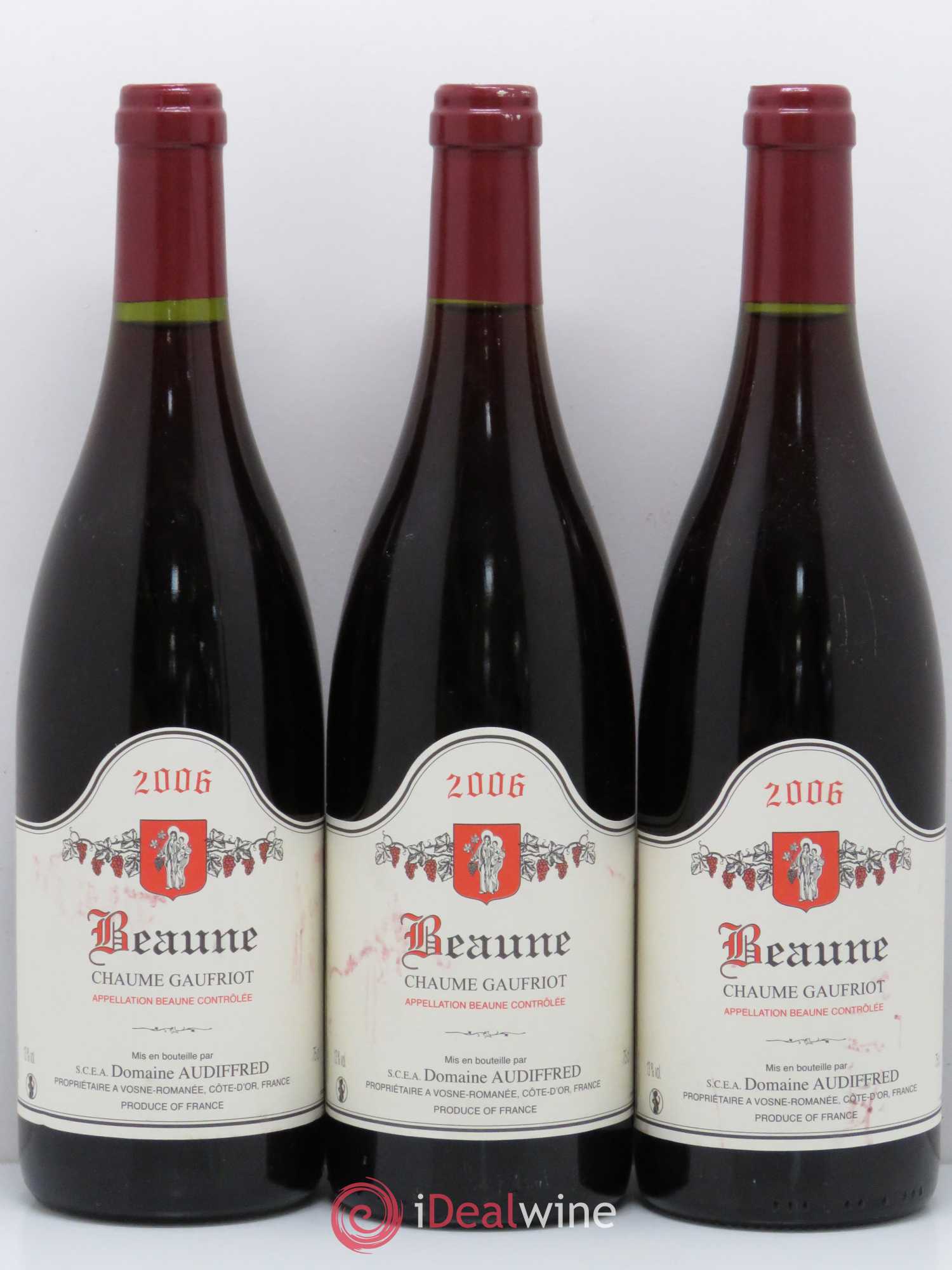 Beaune Chaume Gaufriot Domaine Audiffred 2006 - Posten von 6 Flaschen - 2