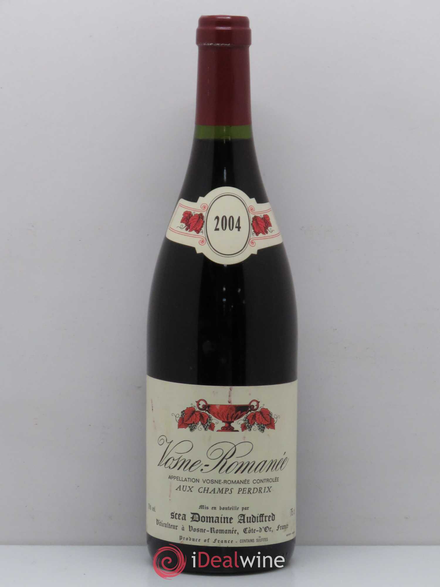 Vosne-Romanée Aux champs de Perdrix Audiffred 2004 - Posten von 1 Flasche - 0