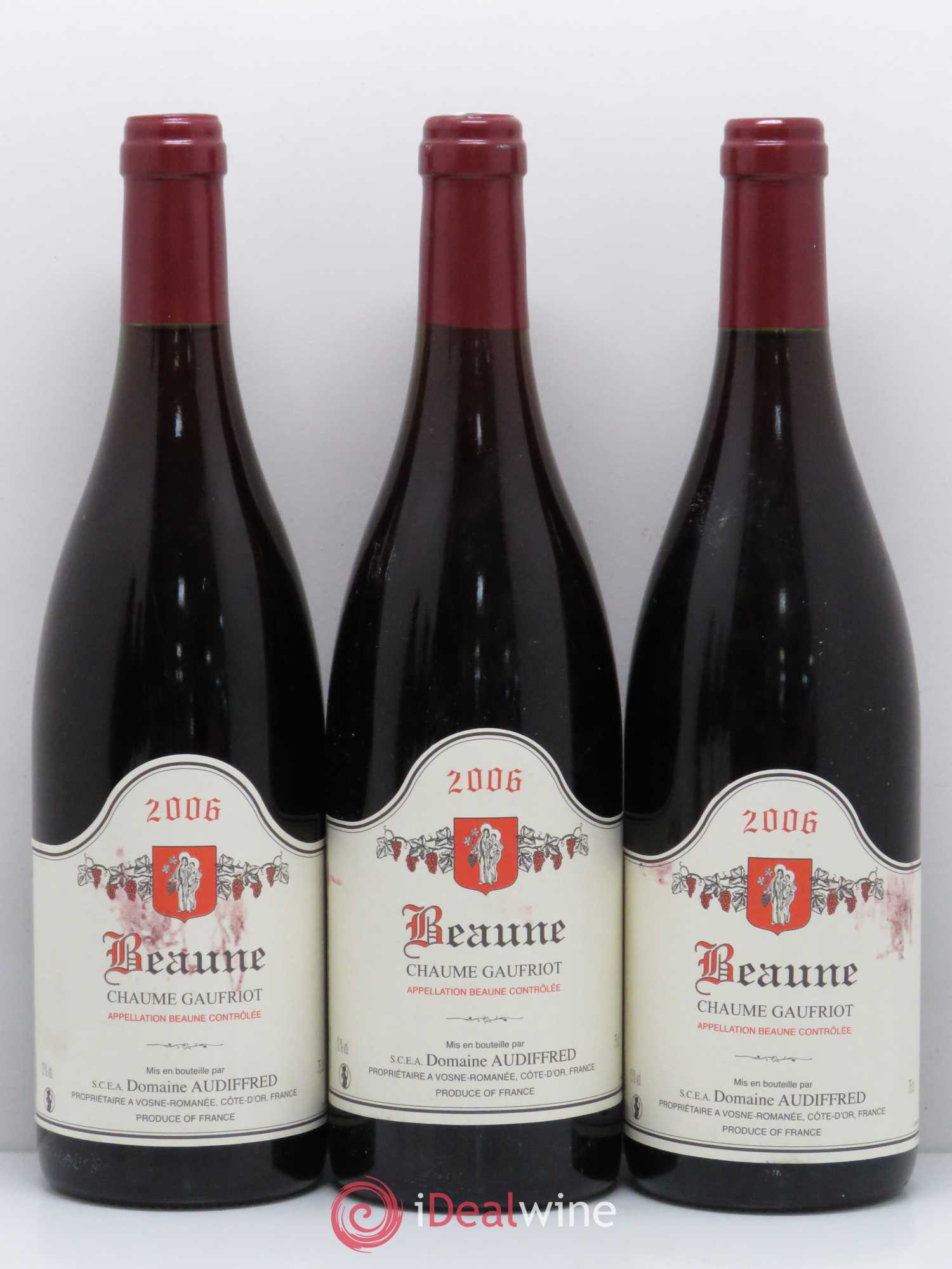 Beaune Chaume Gaufriot domaine Audiffred 2006 - Posten von 6 Flaschen - 1