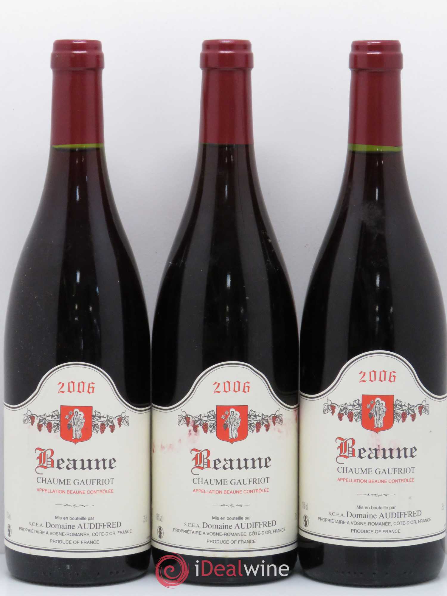 Beaune Chaume Gaufriot domaine Audiffred 2006 - Posten von 6 Flaschen - 2