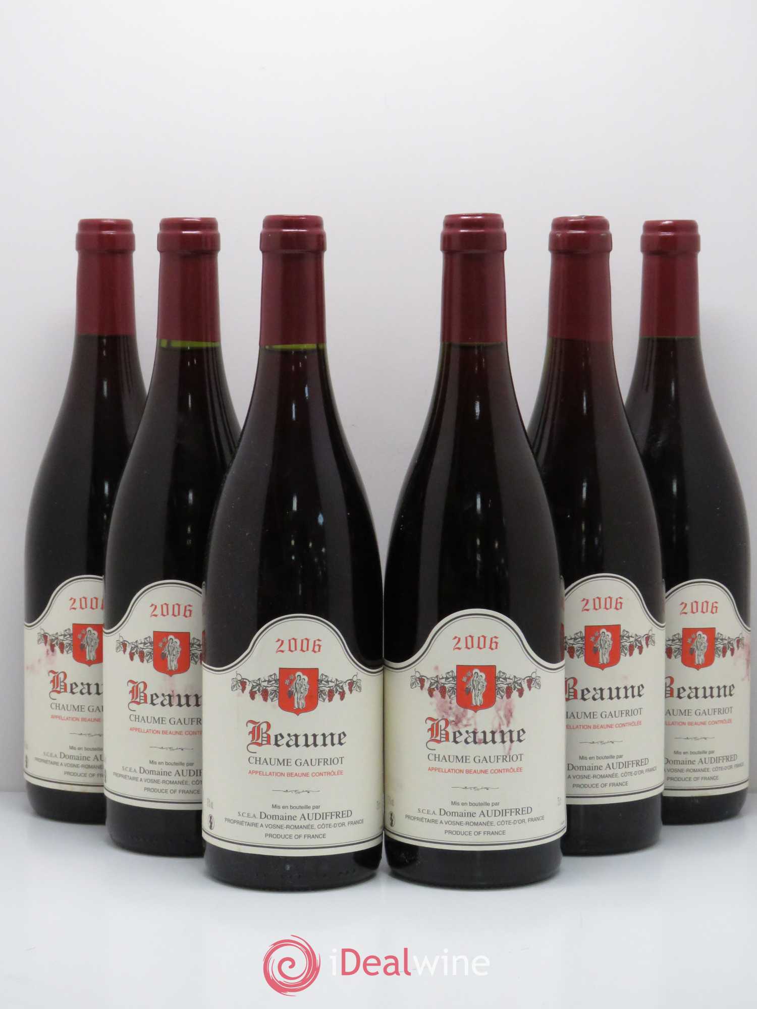 Beaune Chaume Gaufriot domaine Audiffred 2006 - Posten von 6 Flaschen - 0
