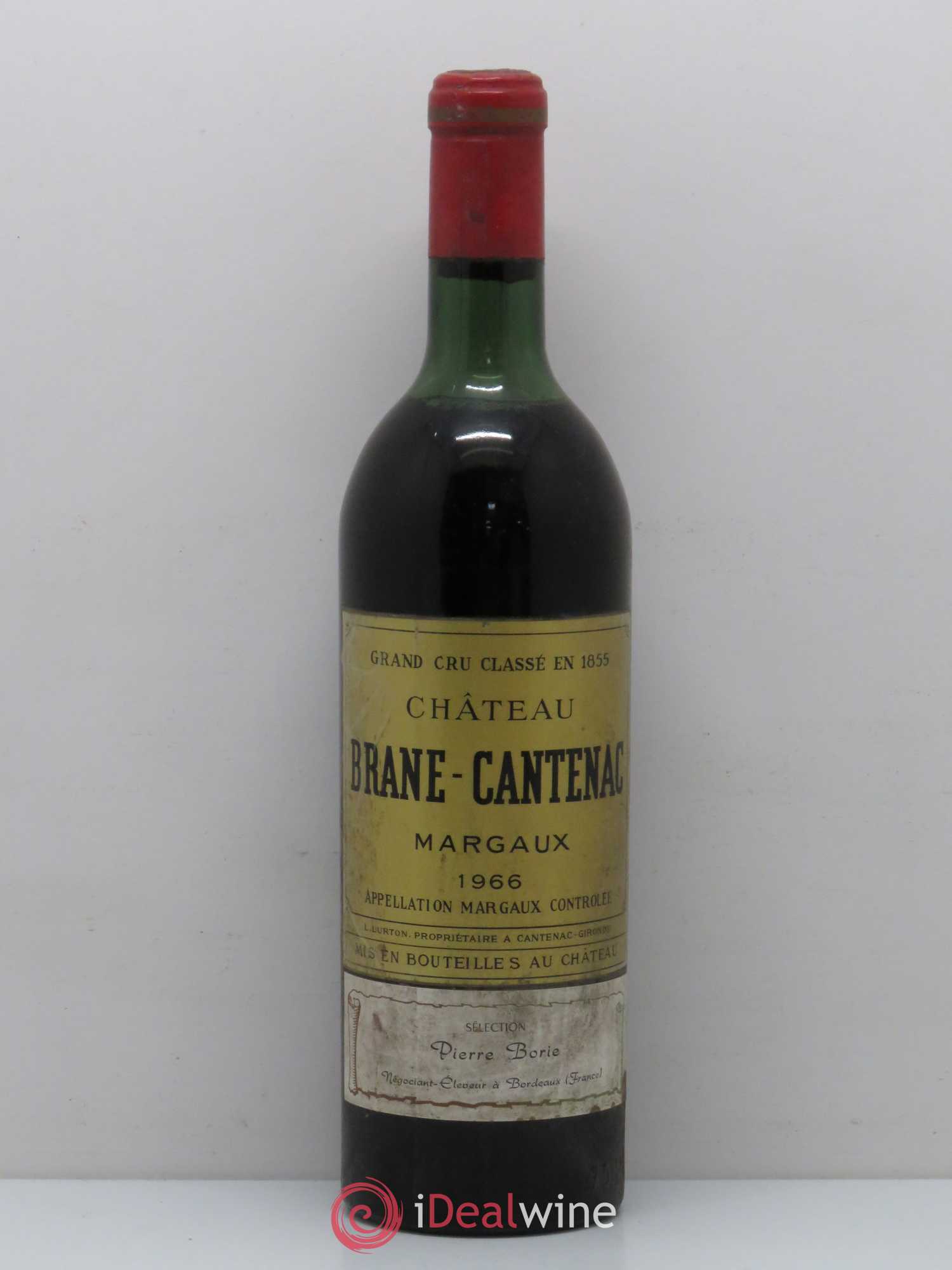 Château Brane Cantenac 2ème Grand Cru Classé 1966 - Lot de 1 bouteille - 0