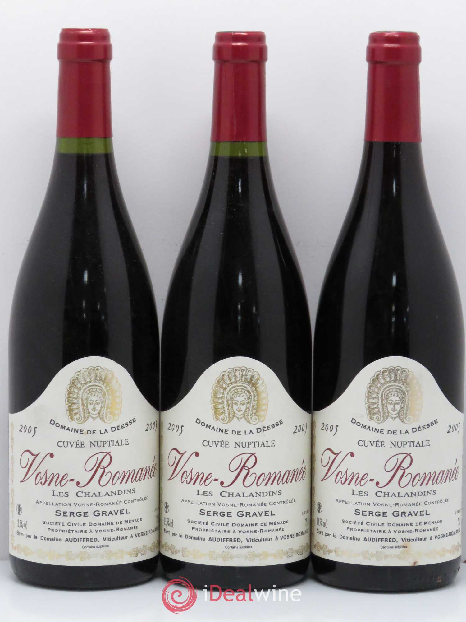 Vosne-Romanée Cuvée Nuptiale Domaine de la Déesse Les Chaladins 2005 - Posten von 6 Flaschen - 1