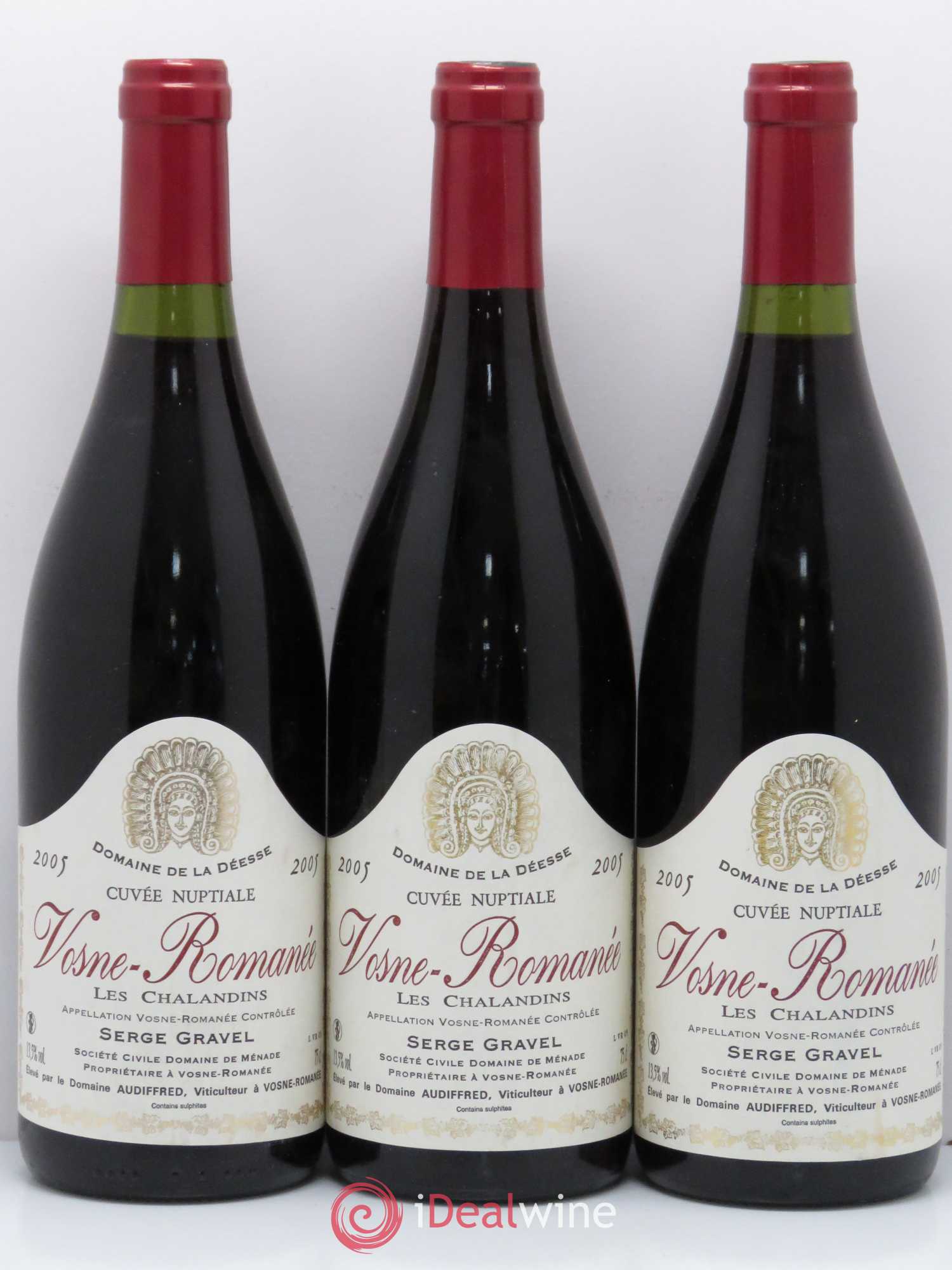 Vosne-Romanée Cuvée Nuptiale Domaine de la Déesse Les Chaladins 2005 - Posten von 6 Flaschen - 2
