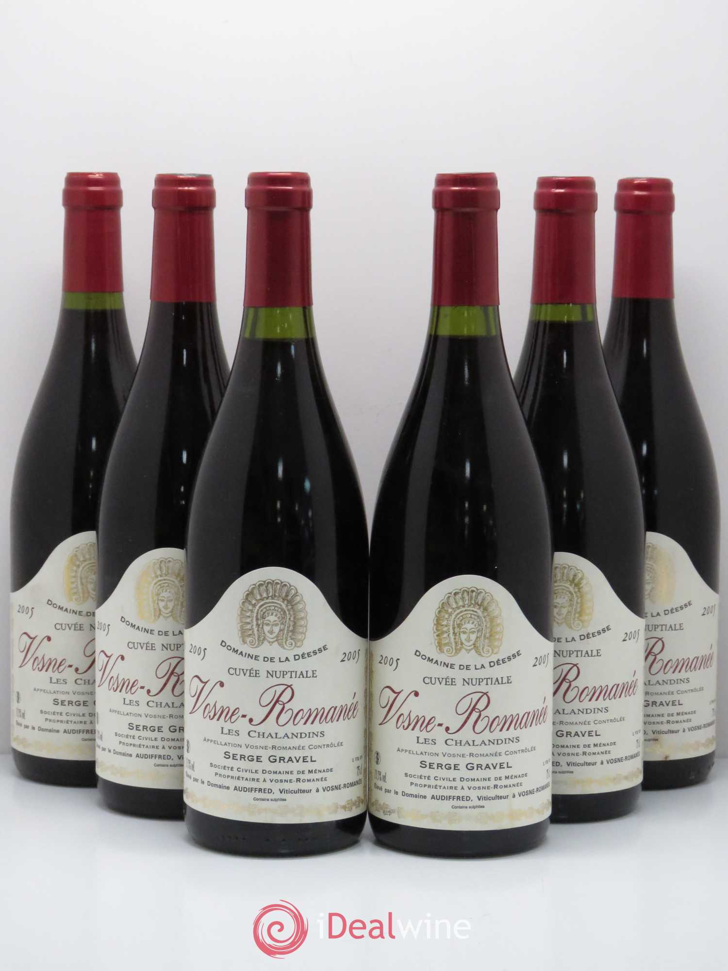 Vosne-Romanée Cuvée Nuptiale Domaine de la Déesse Les Chaladins 2005 - Posten von 6 Flaschen - 0
