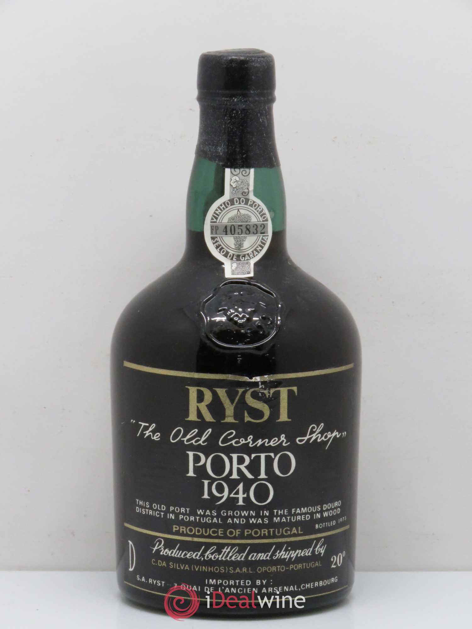 Porto Ryst C.Da.Silva 1940 - Posten von 1 Flasche - 0