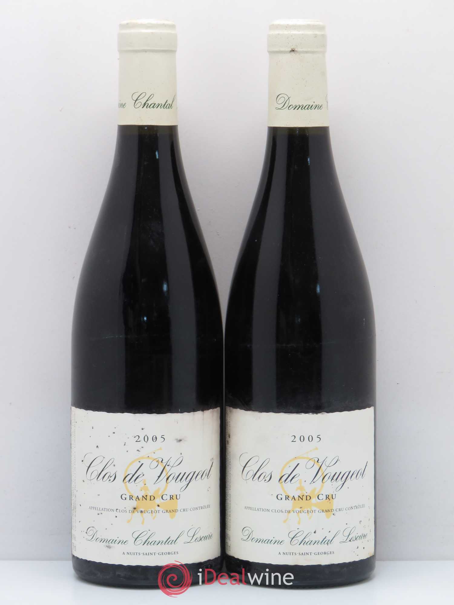Clos de Vougeot Grand Cru Chantal Lescure 2005 - Lot de 2 bouteilles - 0