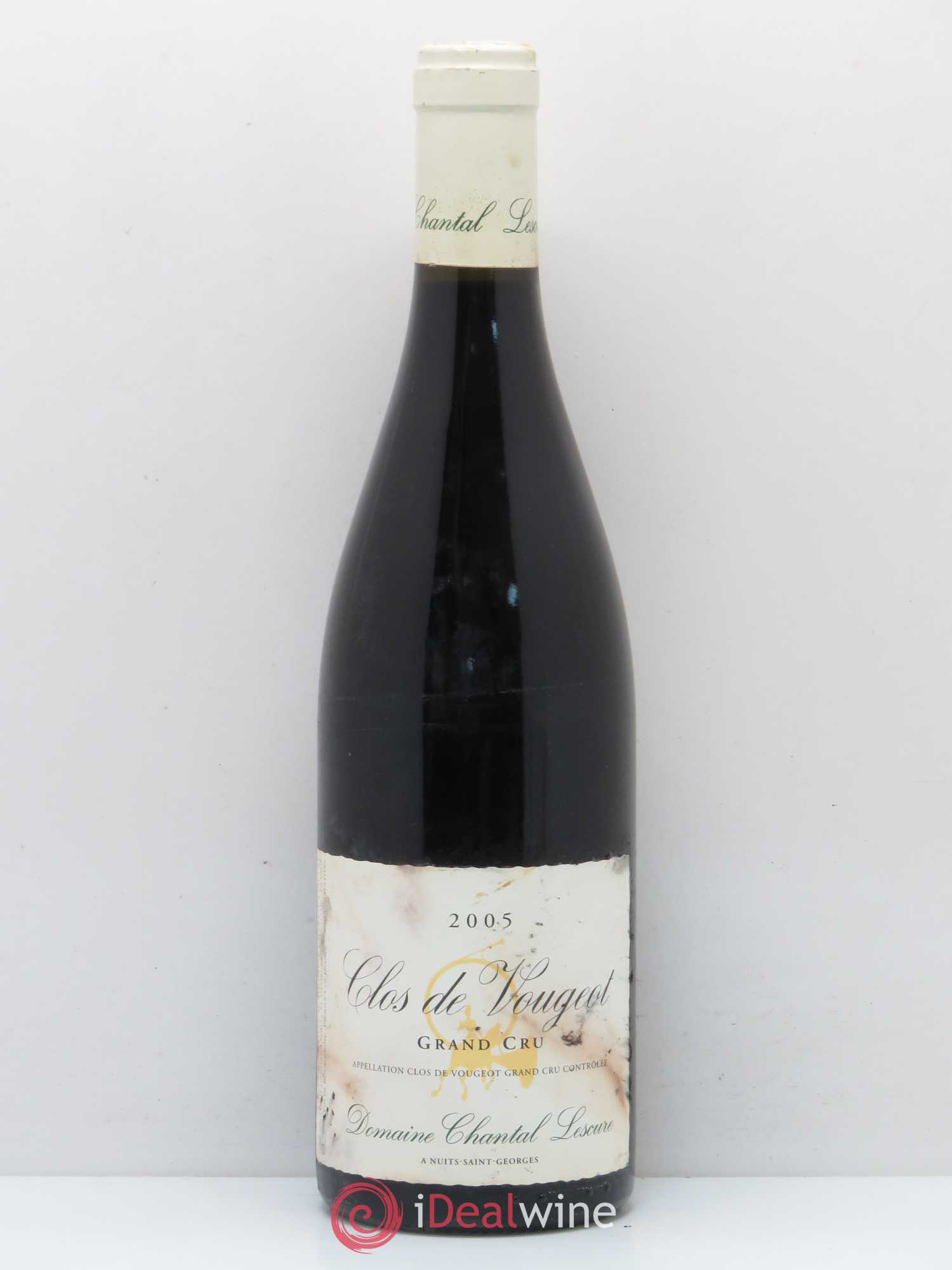Clos de Vougeot Grand Cru Chantal Lescure 2005 - Lot de 1 bouteille - 0
