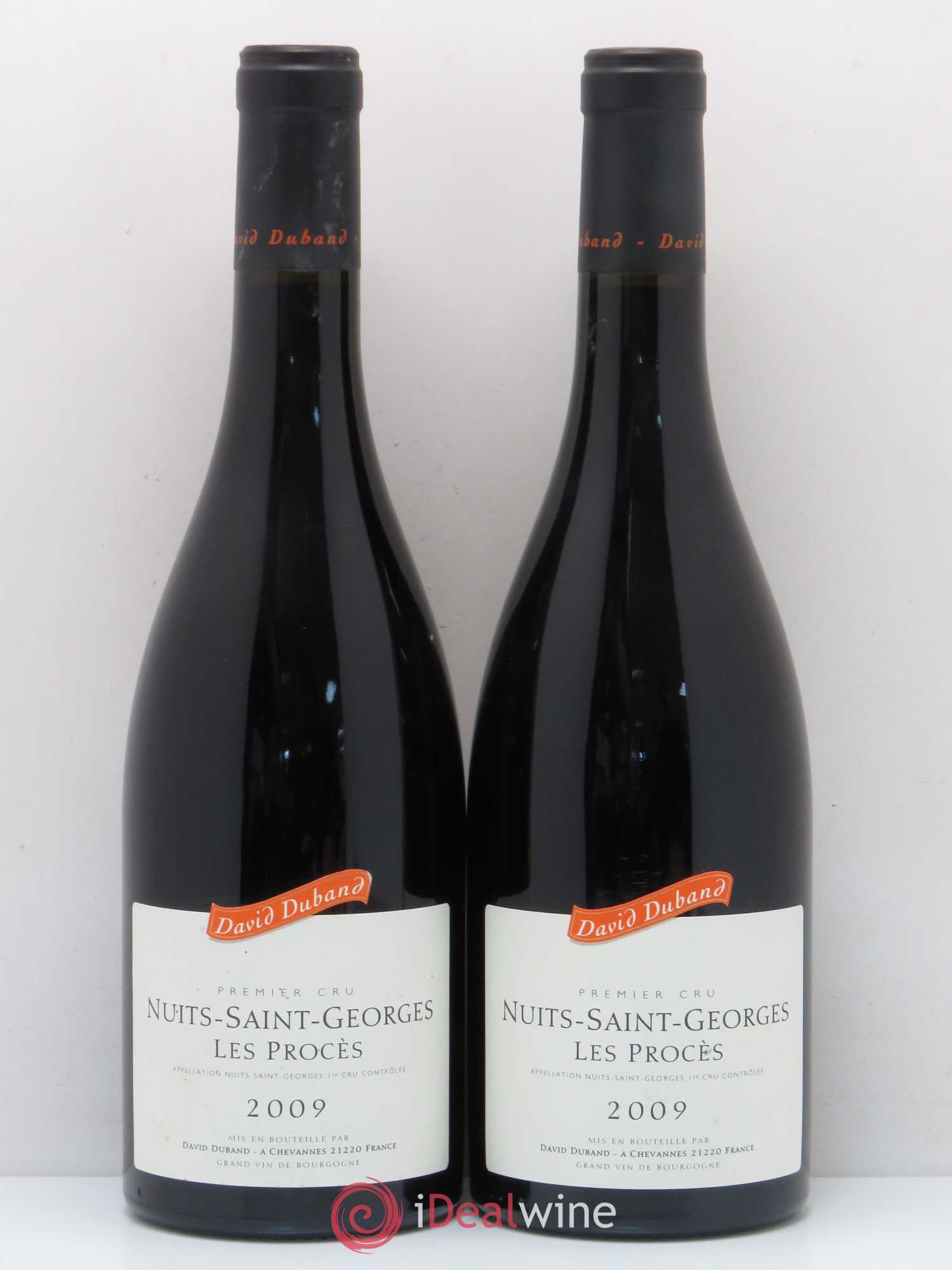 Nuits-Saint-Georges 1er Cru Les Procès David Duband (Domaine) 2009 - Lot de 2 bouteilles - 0