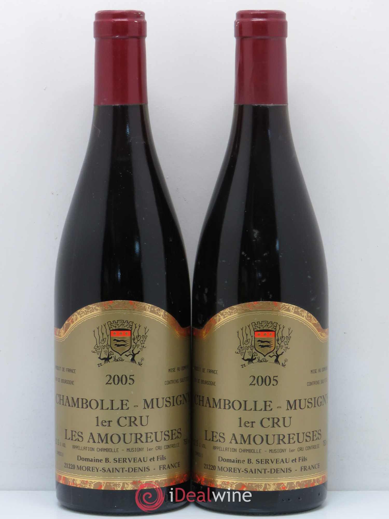 Chambolle-Musigny 1er Cru Les Amoureuses Serveau (Domaine) 2005 - Lot de 2 bouteilles - 0