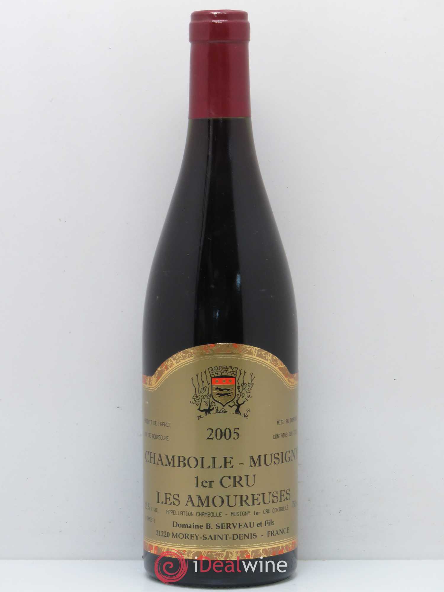 Chambolle-Musigny 1er Cru Les Amoureuses Serveau (Domaine) 2005 - Lot de 1 bouteille - 0