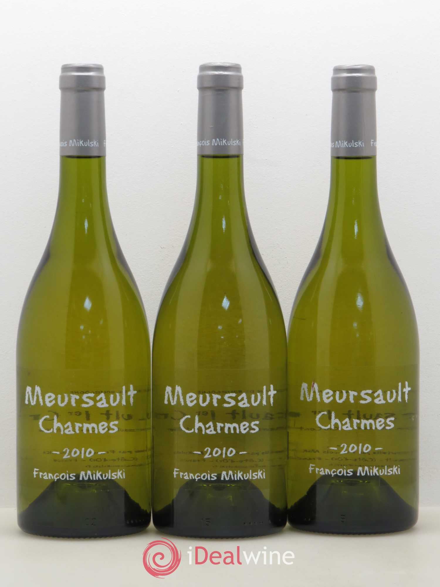 Meursault 1er Cru Charmes François Mikulski 2010 - Lot de 3 bouteilles - 0