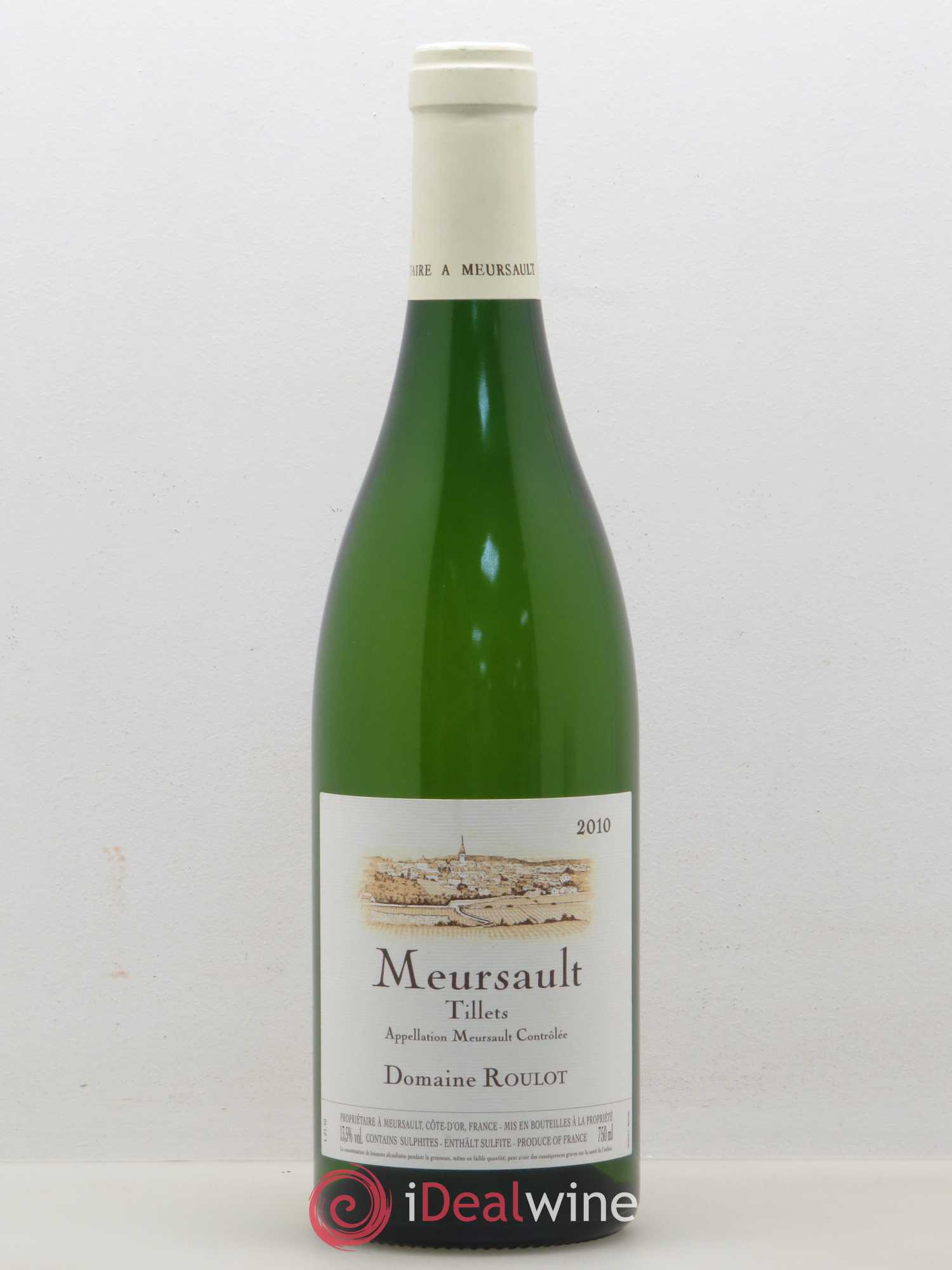 Meursault Les Tillets Roulot (Domaine) 2010 - Lot de 1 bouteille - 0