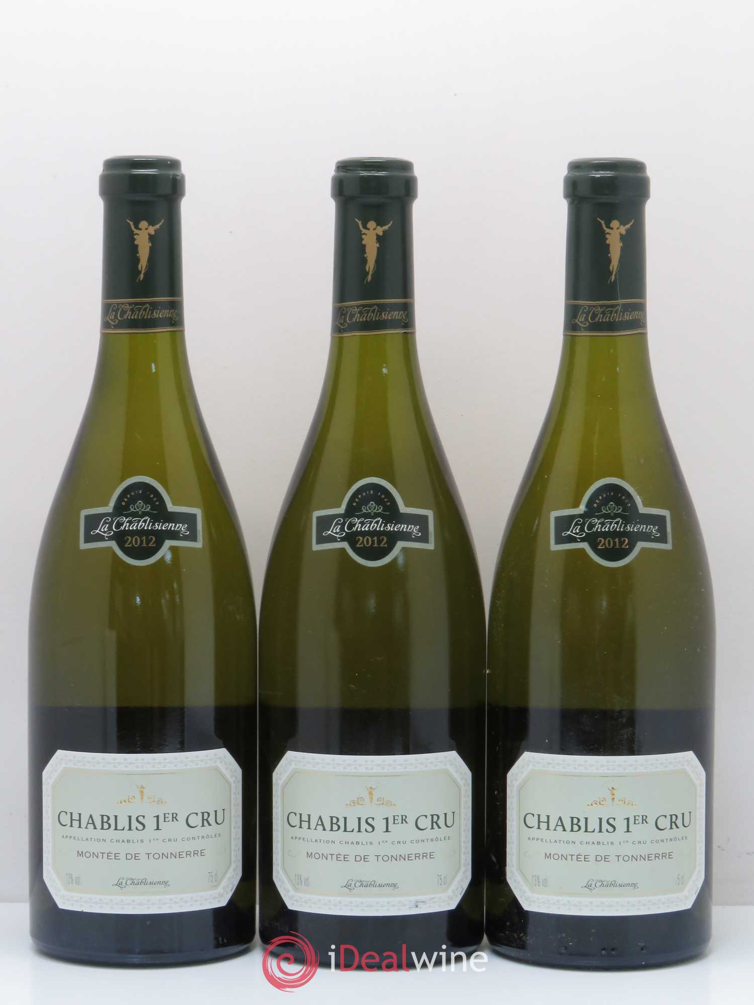 Chablis 1er Cru Montée de Tonerre Chablisienne 2012 - Posten von 3 Flaschen - 0