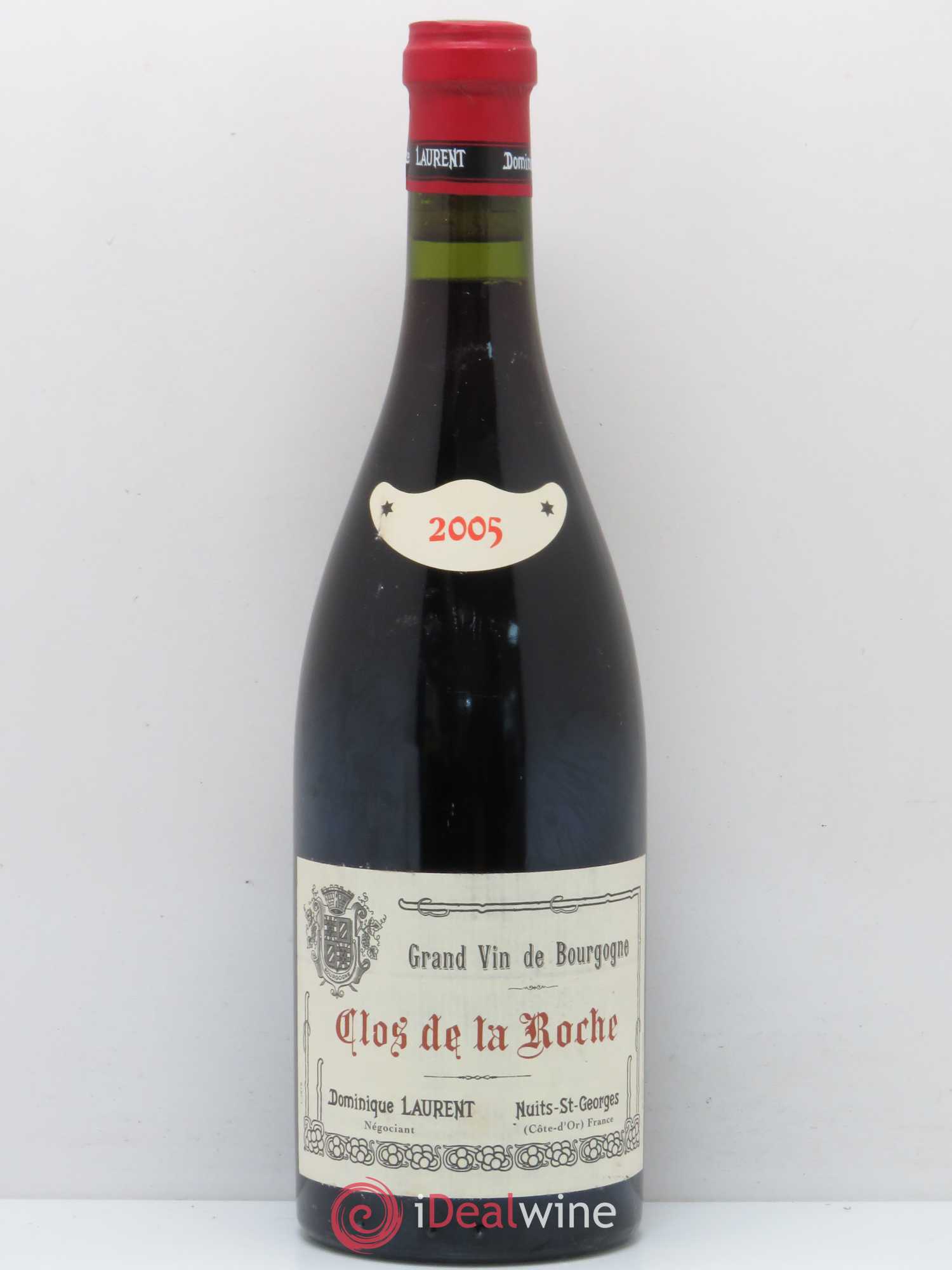 Clos de la Roche Grand Cru Vieilles vignes Intra-muros Dominique Laurent 2005 - Lot de 1 bouteille - 0