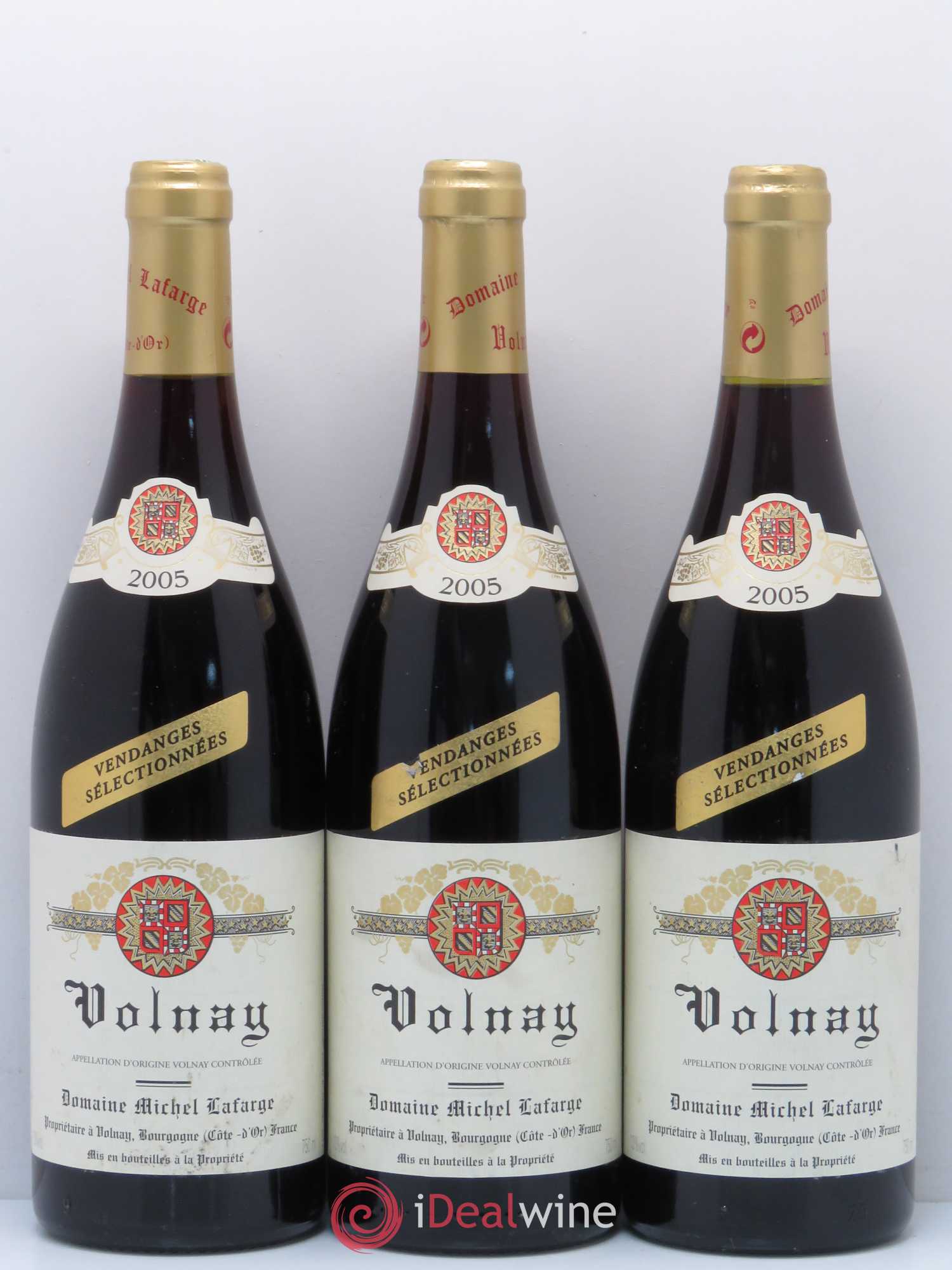 Volnay Vendanges sélectionnées Lafarge (Domaine) 2005 - Lot de 3 bouteilles - 0