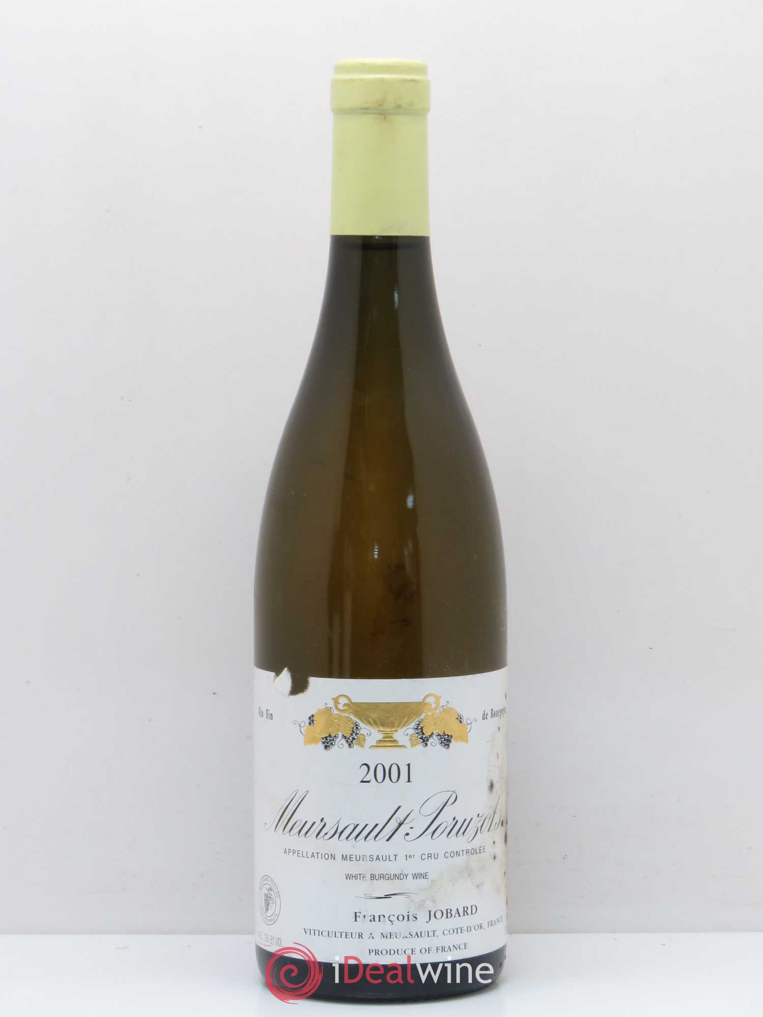 Meursault 1er Cru Poruzots François et Antoine Jobard (Domaine) 2001 - Lot de 1 bouteille - 0