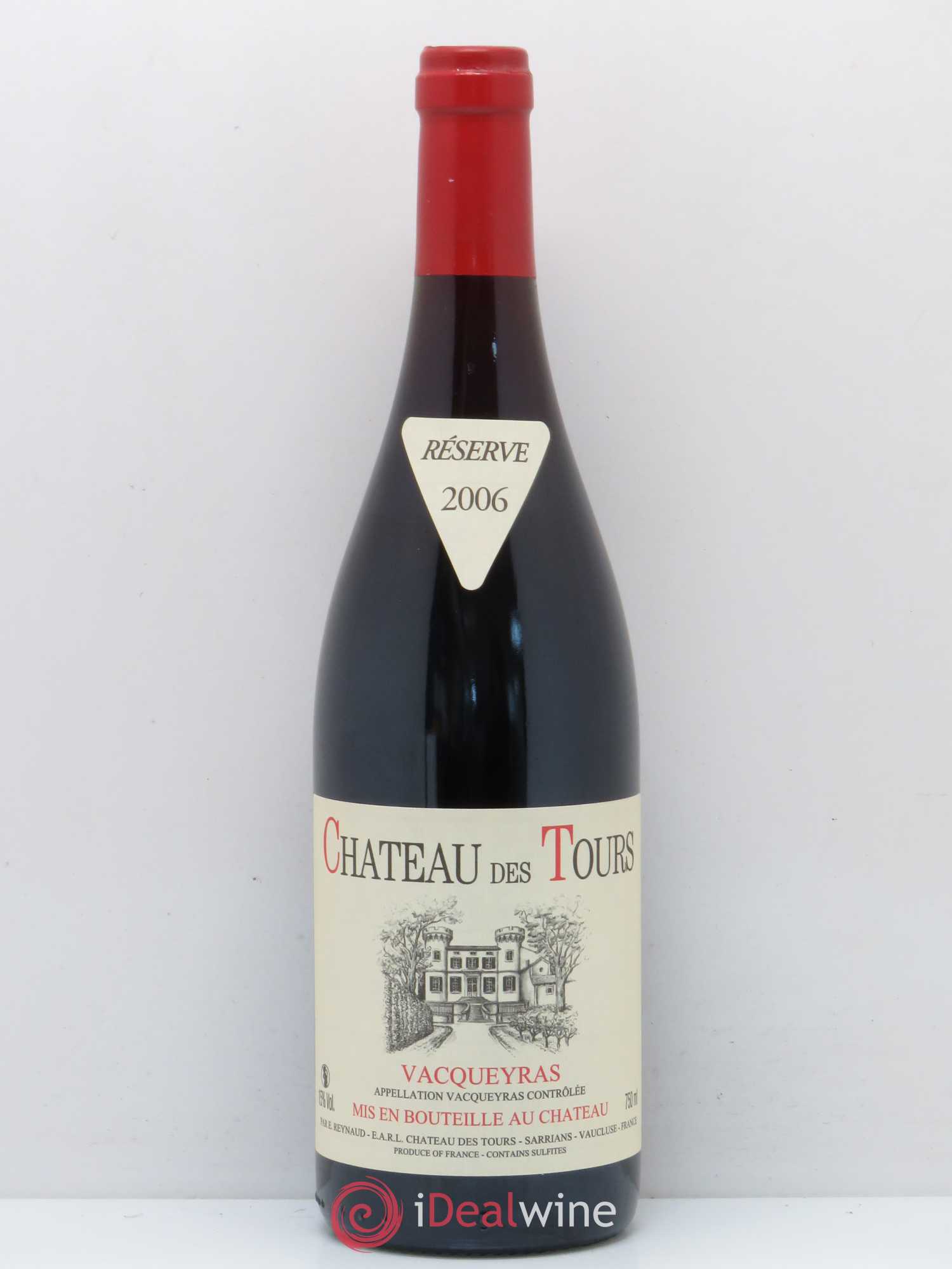 Vacqueyras Château des Tours Emmanuel Reynaud 2006 - Lot de 1 bouteille - 0
