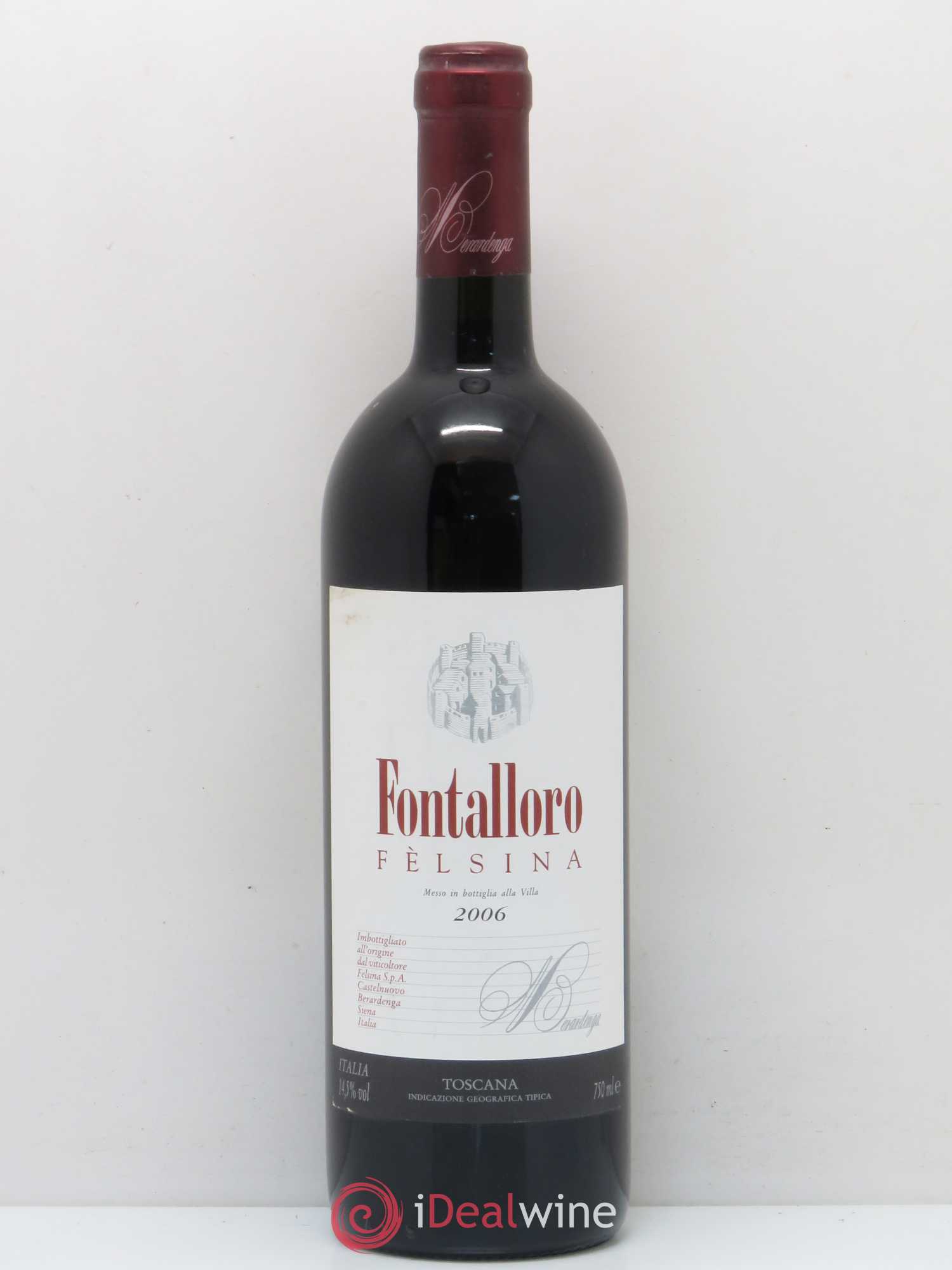 Toscana IGT Felsina Berardenga Fontalloro 2006 - Posten von 1 Flasche - 0