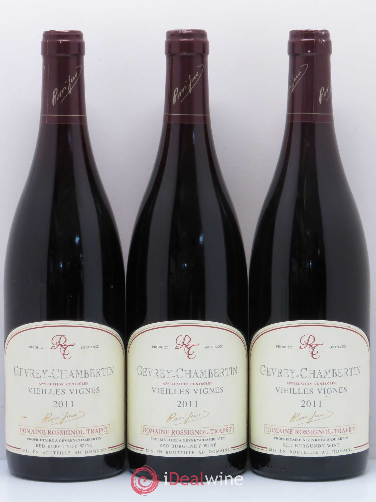 Gevrey-Chambertin Vieilles vignes Rossignol-Trapet (Domaine) 2011 - Lot de 3 bouteilles - 0