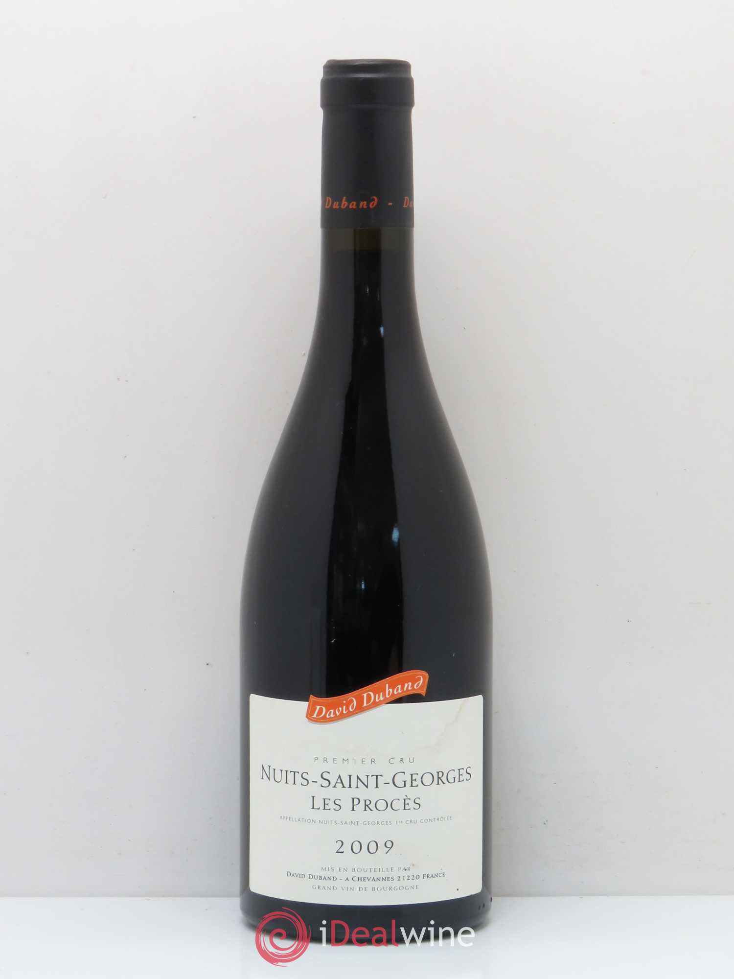 Nuits-Saint-Georges 1er Cru Les Procès David Duband (Domaine) 2009 - Lot de 1 bouteille - 0
