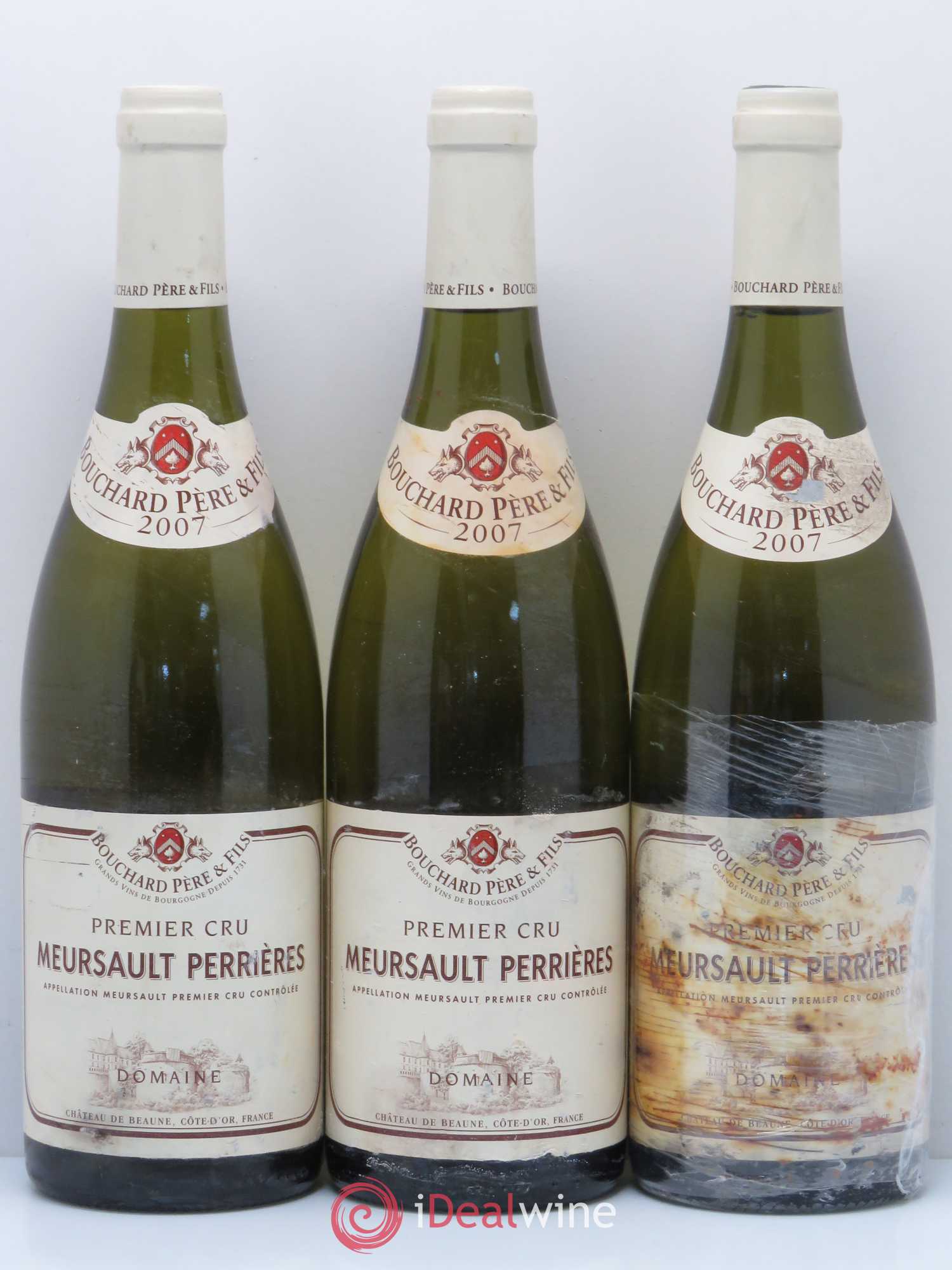 Meursault 1er Cru Perrières Bouchard Père & Fils 2007 - Lot de 3 bouteilles - 0