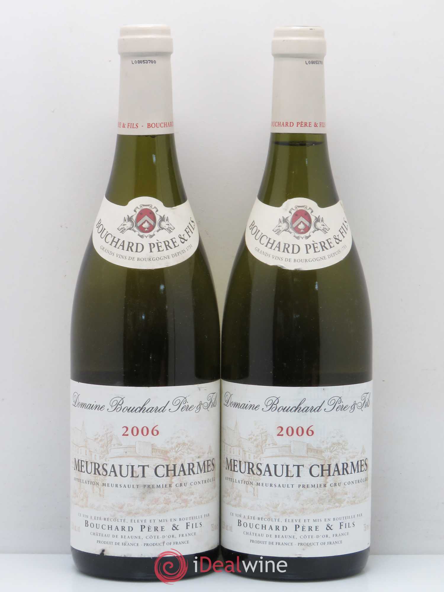 Meursault 1er Cru Charmes Bouchard Père & Fils 2006 - Lot de 2 bouteilles - 0