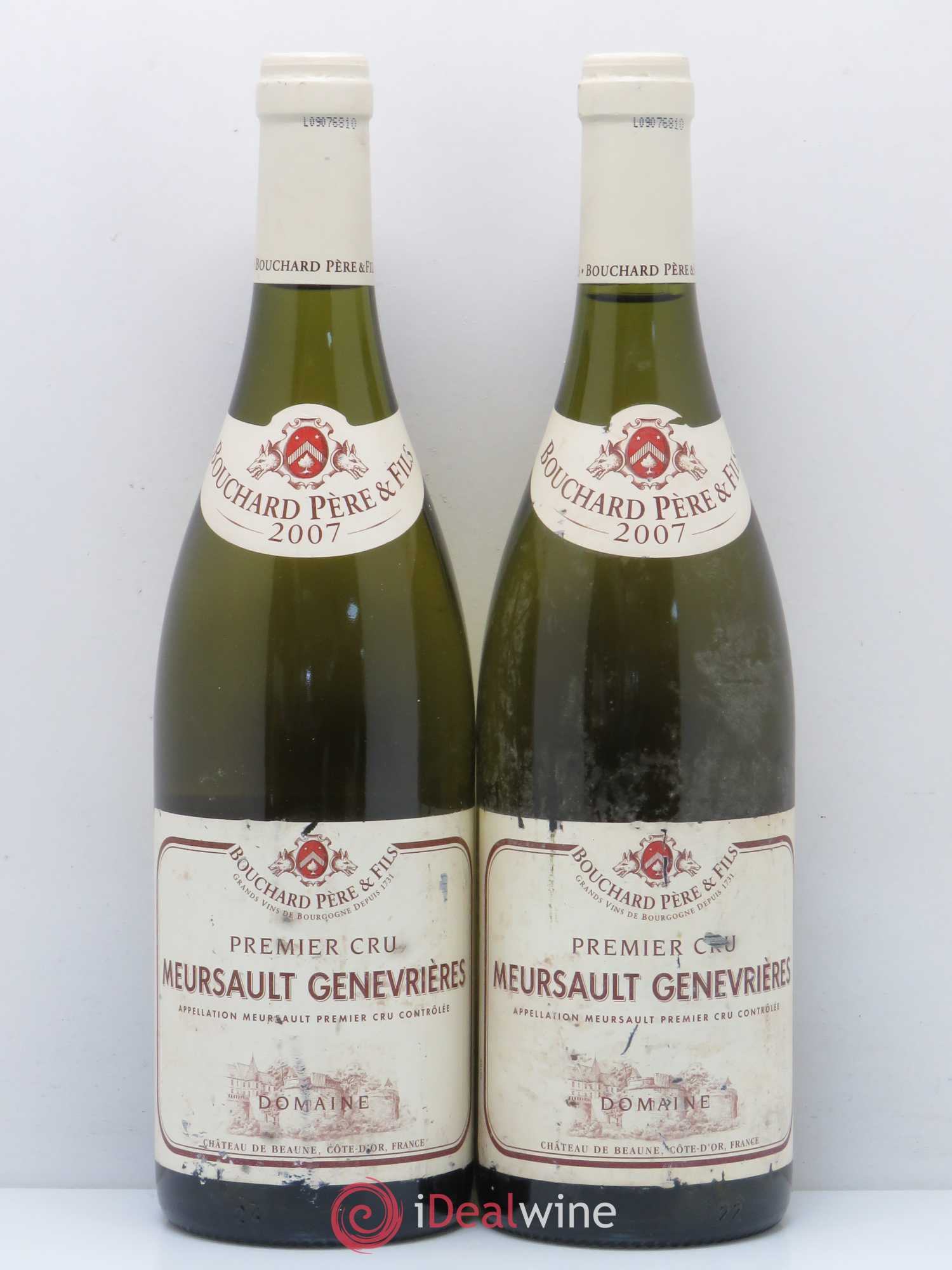 Meursault 1er Cru Genevrières Bouchard Père & Fils 2007 - Lot de 2 bouteilles - 0