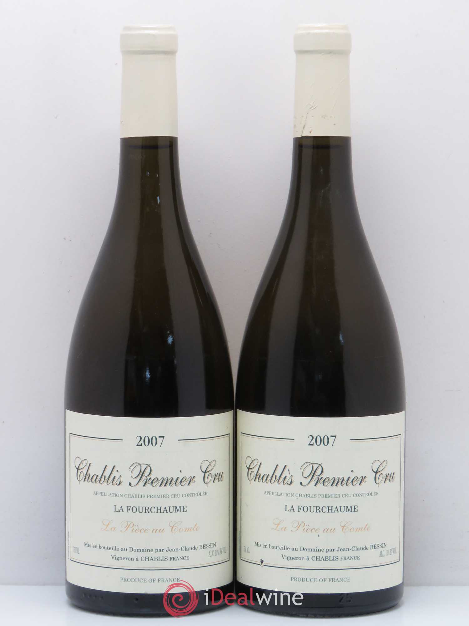 Chablis 1er Cru Fourchaume La Pièce au Comte Bessin 2007 - Posten von 2 Flaschen - 0