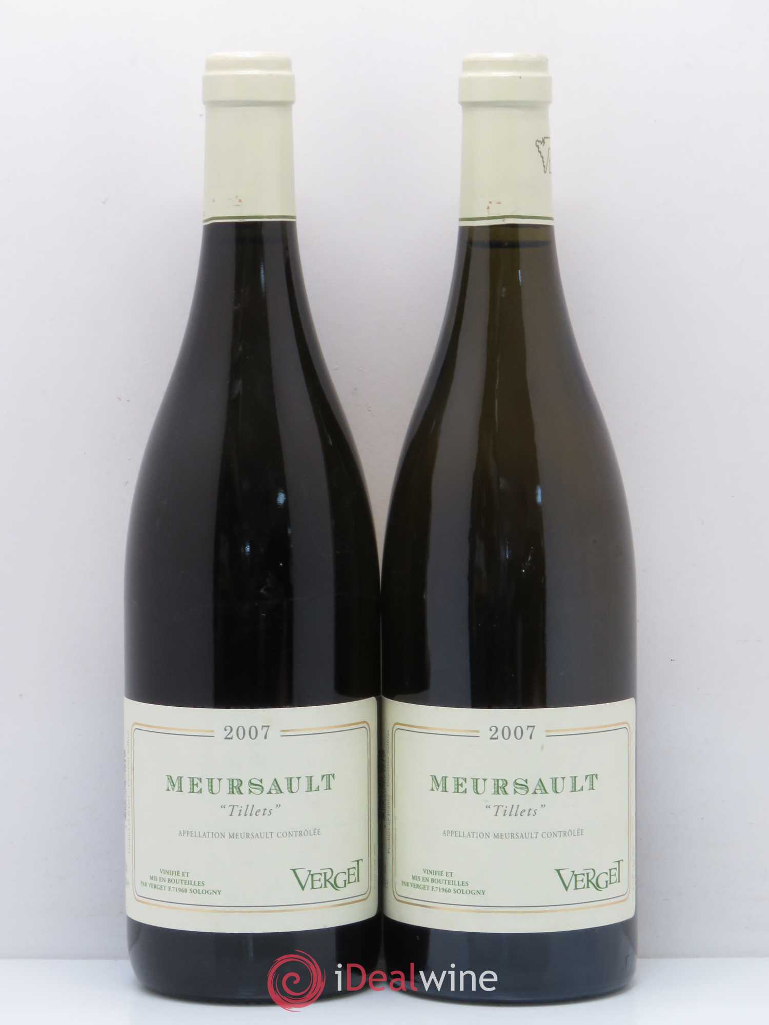 Meursault Les Tillets - Verget 2007 - Posten von 2 Flaschen - 0