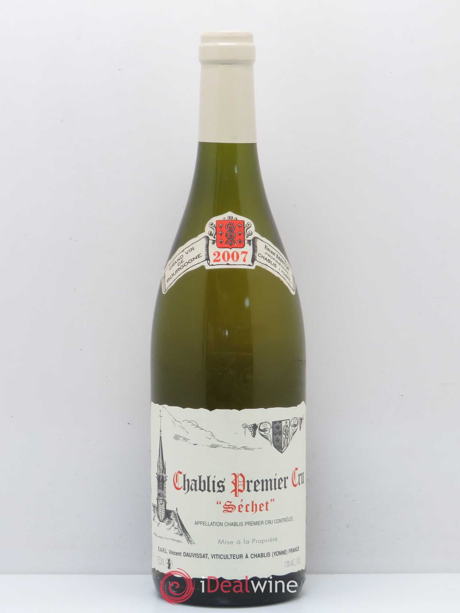 Chablis 1er Cru Séchet Vincent Dauvissat (Domaine) 2007 - Lot de 1 bouteille - 0