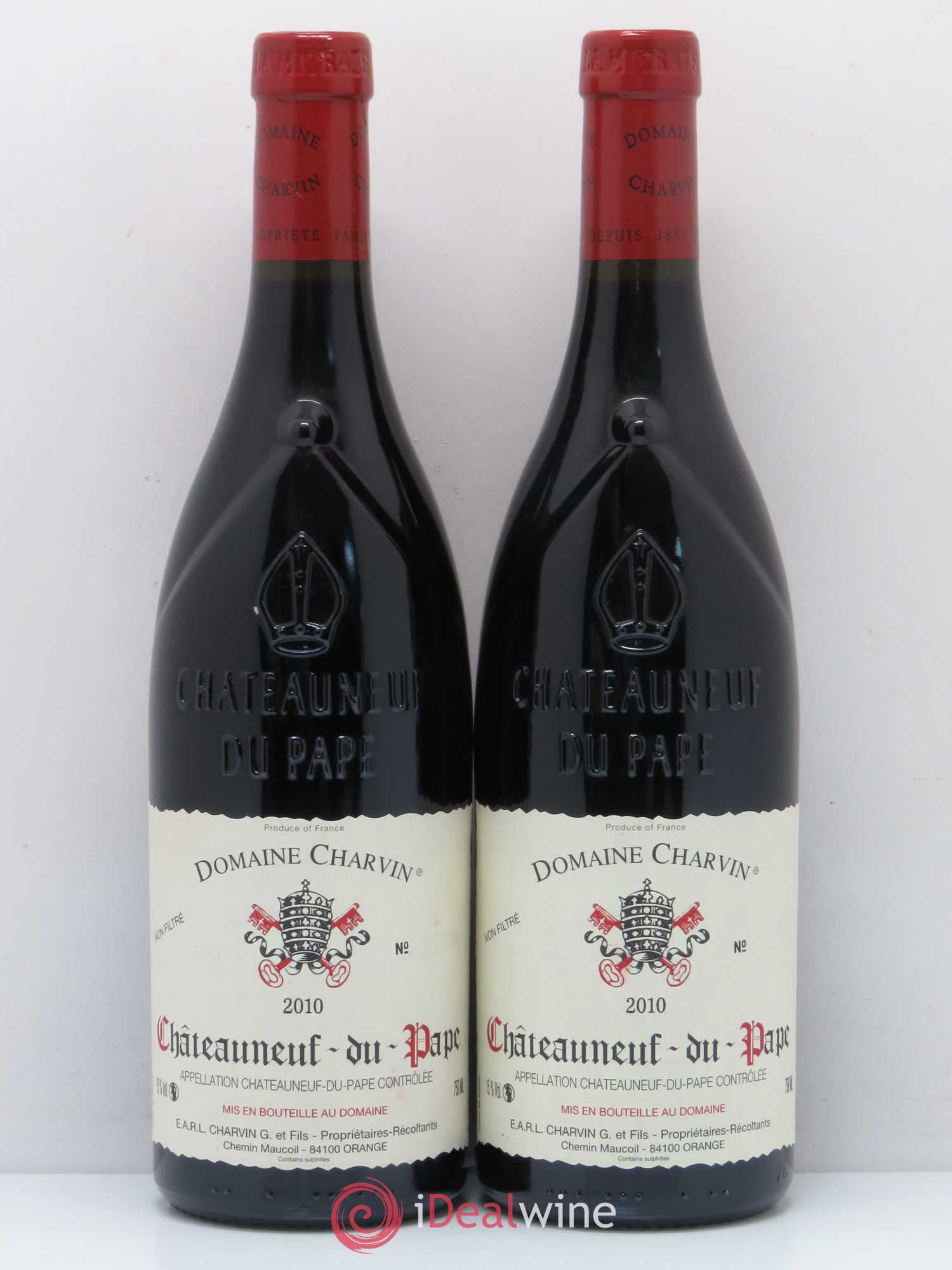 Châteauneuf-du-Pape Charvin (Domaine) 2010 - Lot de 2 bouteilles - 0