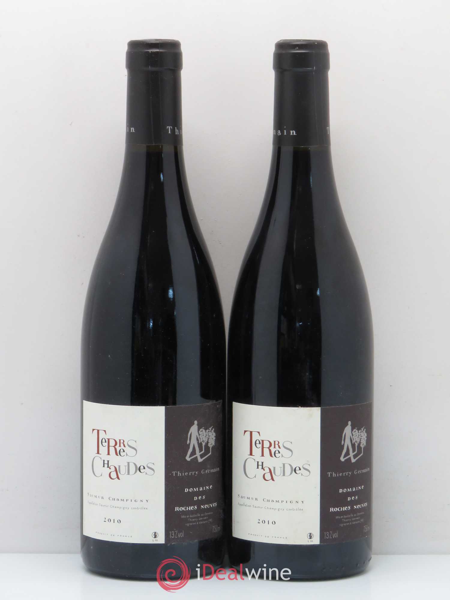 Saumur-Champigny Terres Chaudes Domaine des Roches Neuves - Thierry Germain 2010 - Lot de 2 bouteilles - 0