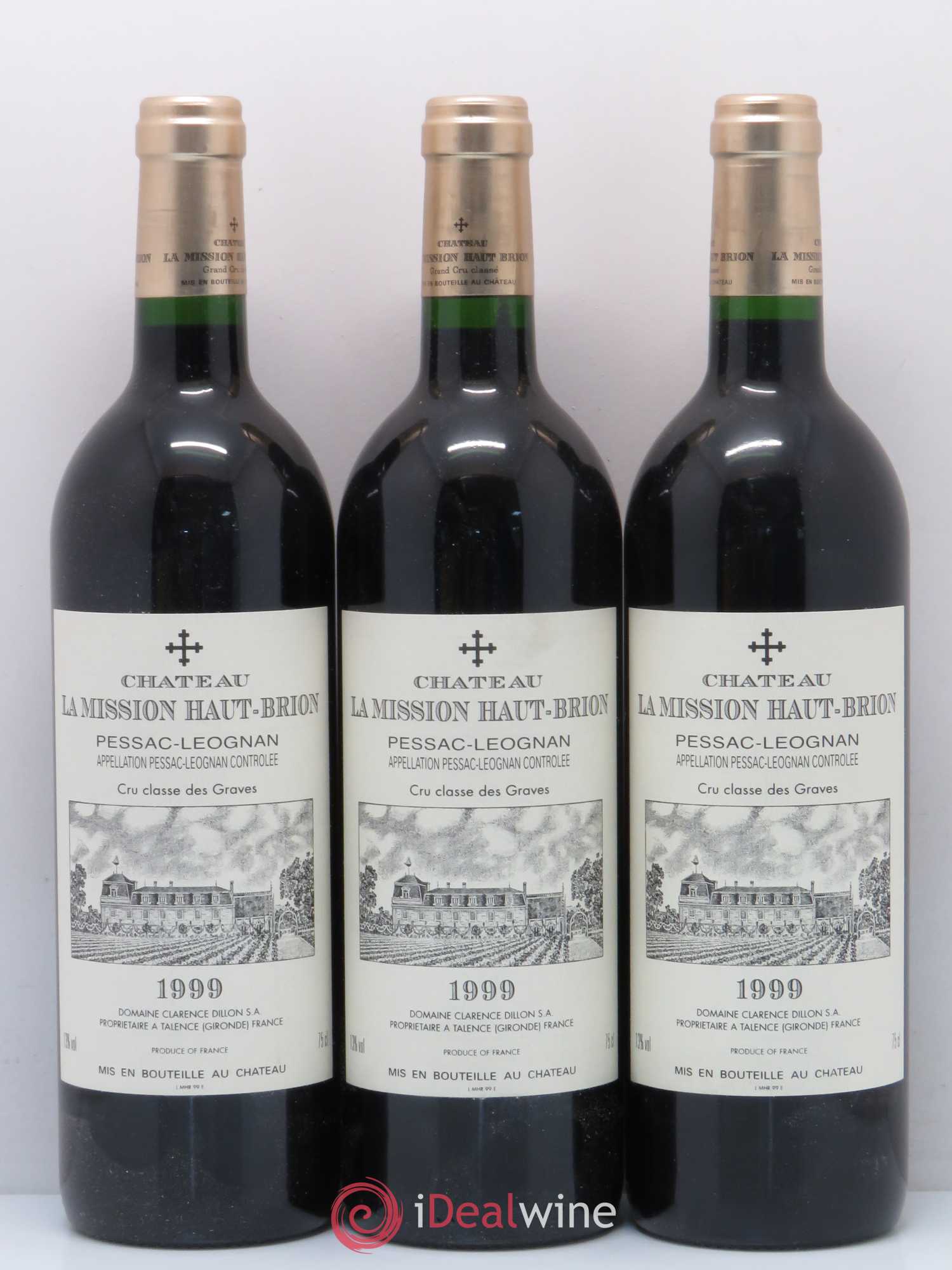 Château la Mission Haut-Brion Cru Classé de Graves 1999 - Lot de 6 bouteilles - 2