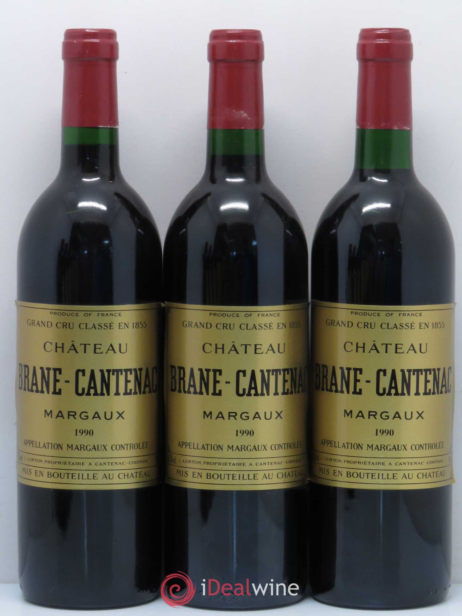 Château Brane Cantenac 2ème Grand Cru Classé 1990 - Lot de 6 bouteilles - 1