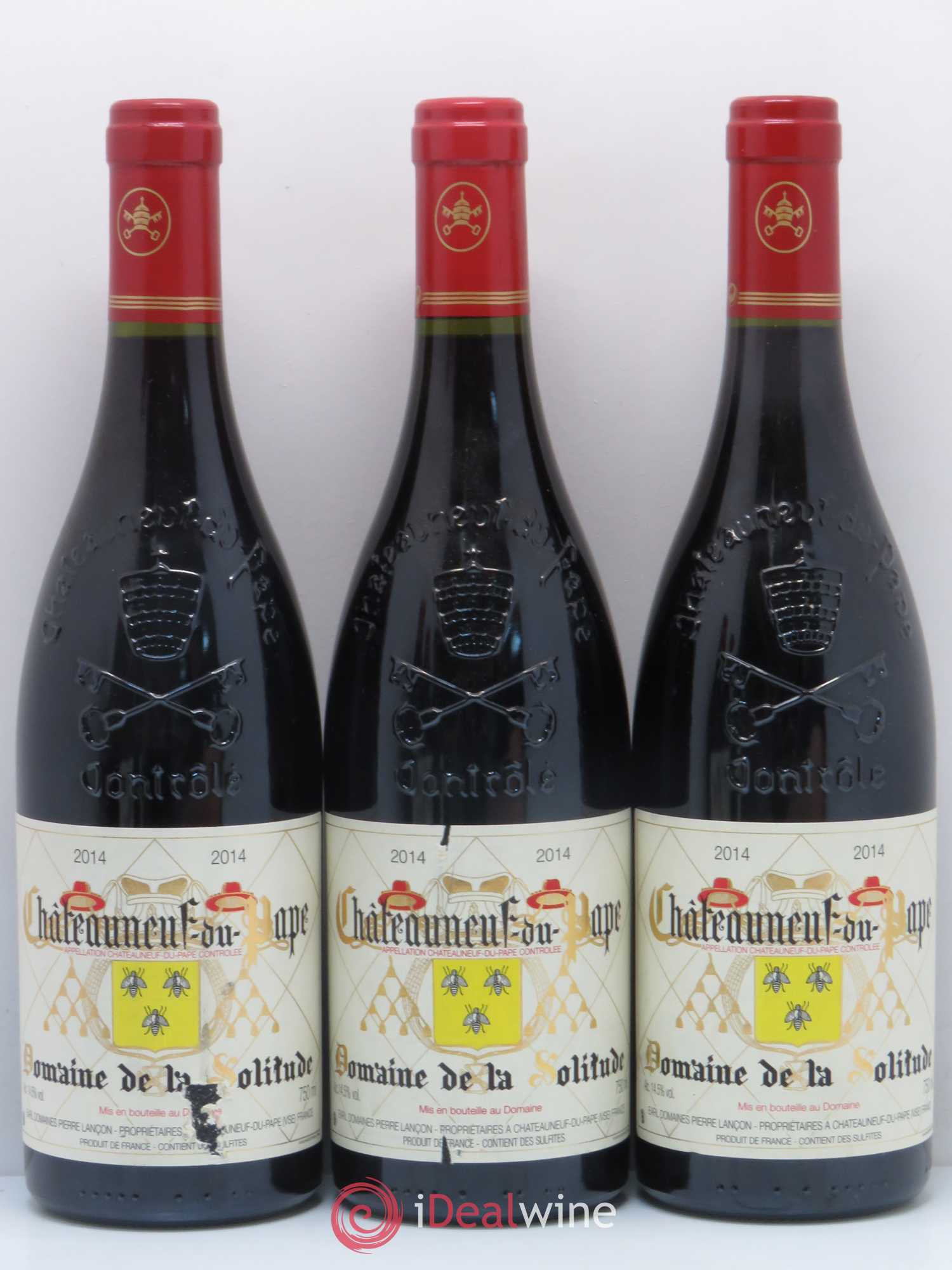 Châteauneuf-du-Pape Domaine de la solitude 2014 - Posten von 6 Flaschen - 1