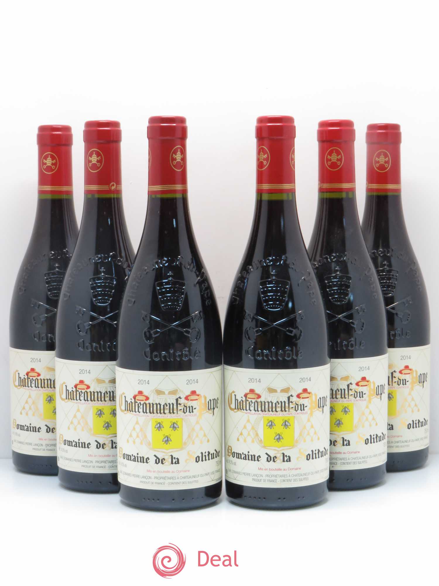 Châteauneuf-du-Pape Domaine de la solitude 2014 - Posten von 6 Flaschen - 0